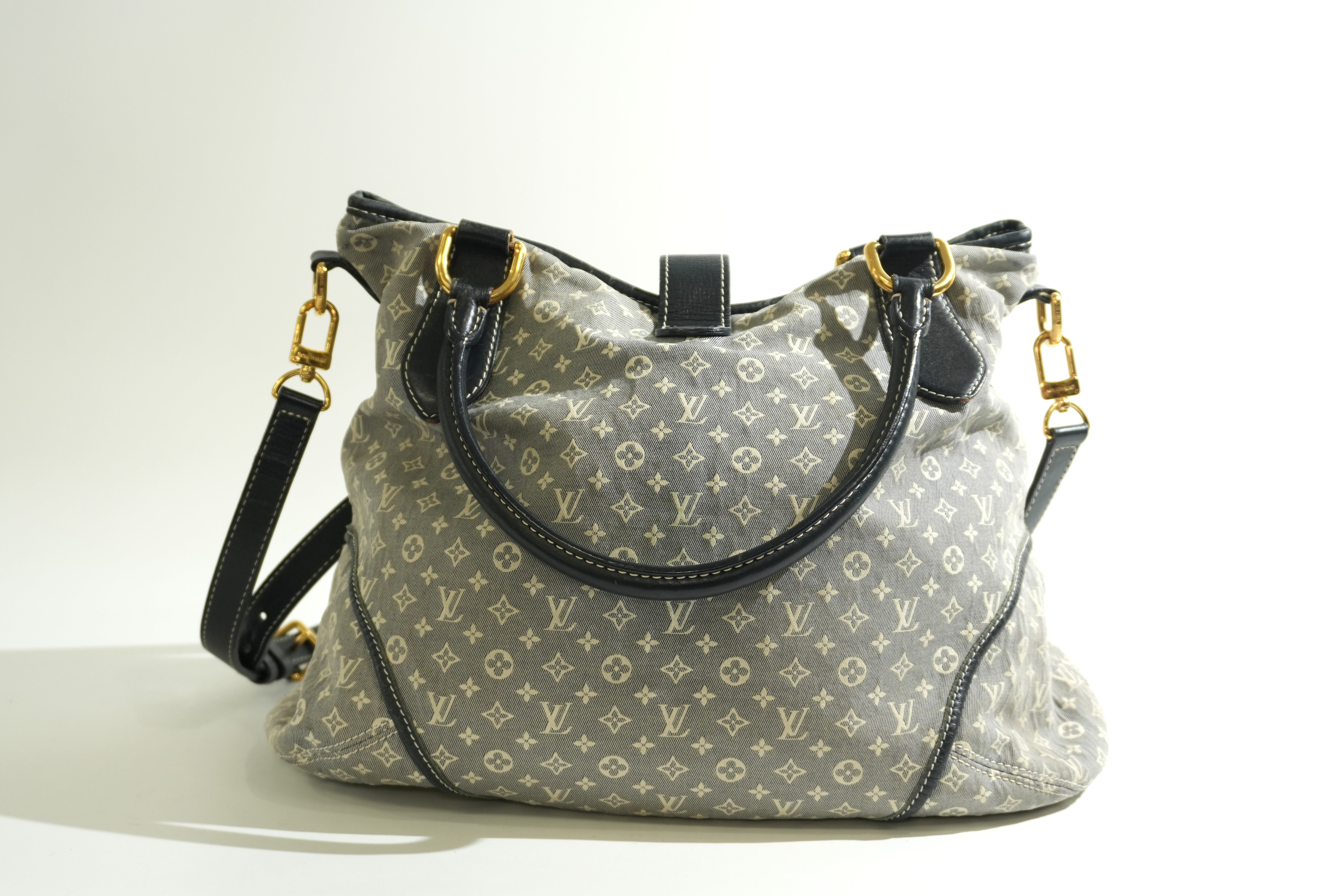 Pre-owned Louis Vuitton Encre Monogram Idylle Elegie Tote Bag Gray