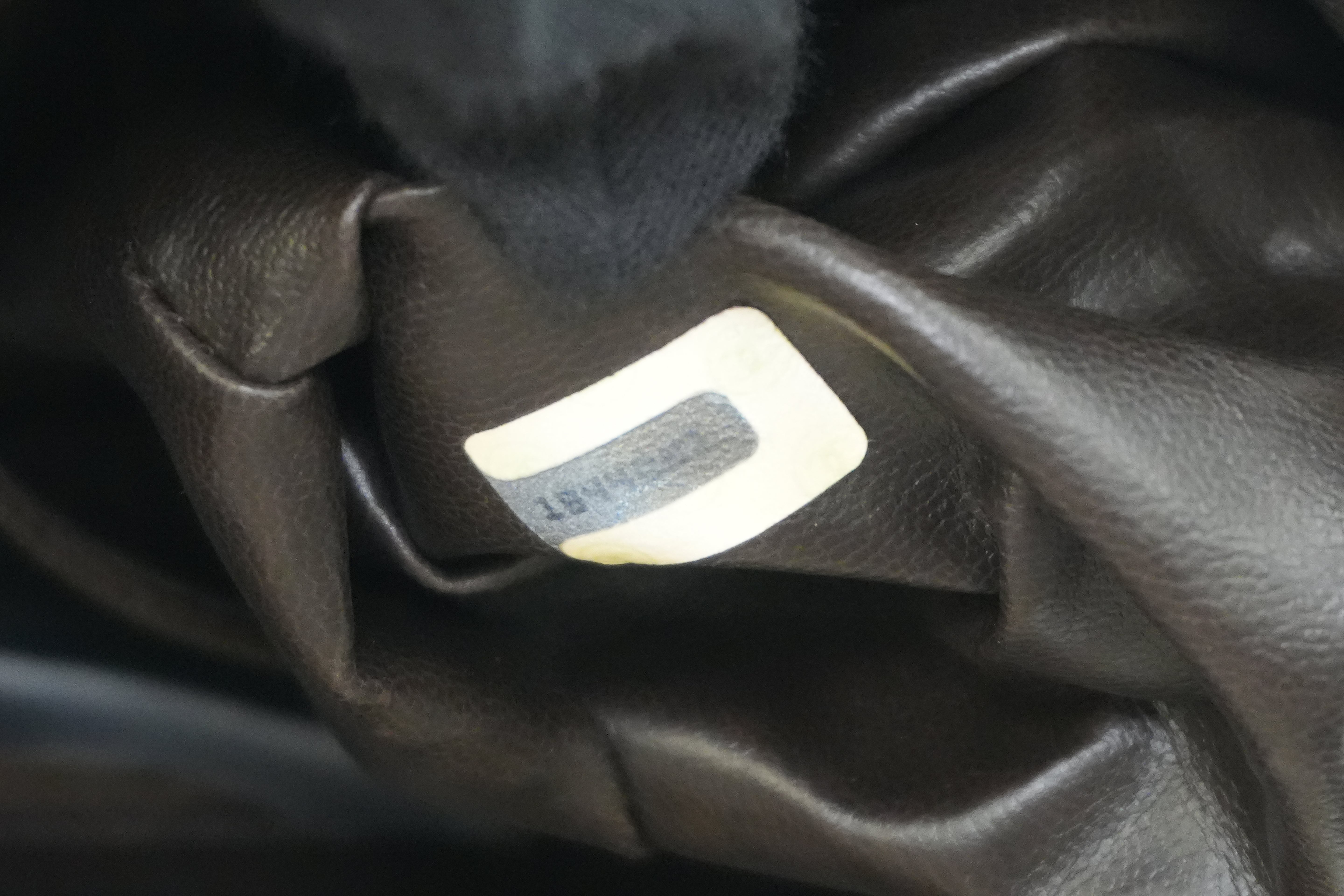 Chanel Caviar Skin Chain Shoulder Bag Bucket Shoulder Bag Brown Used