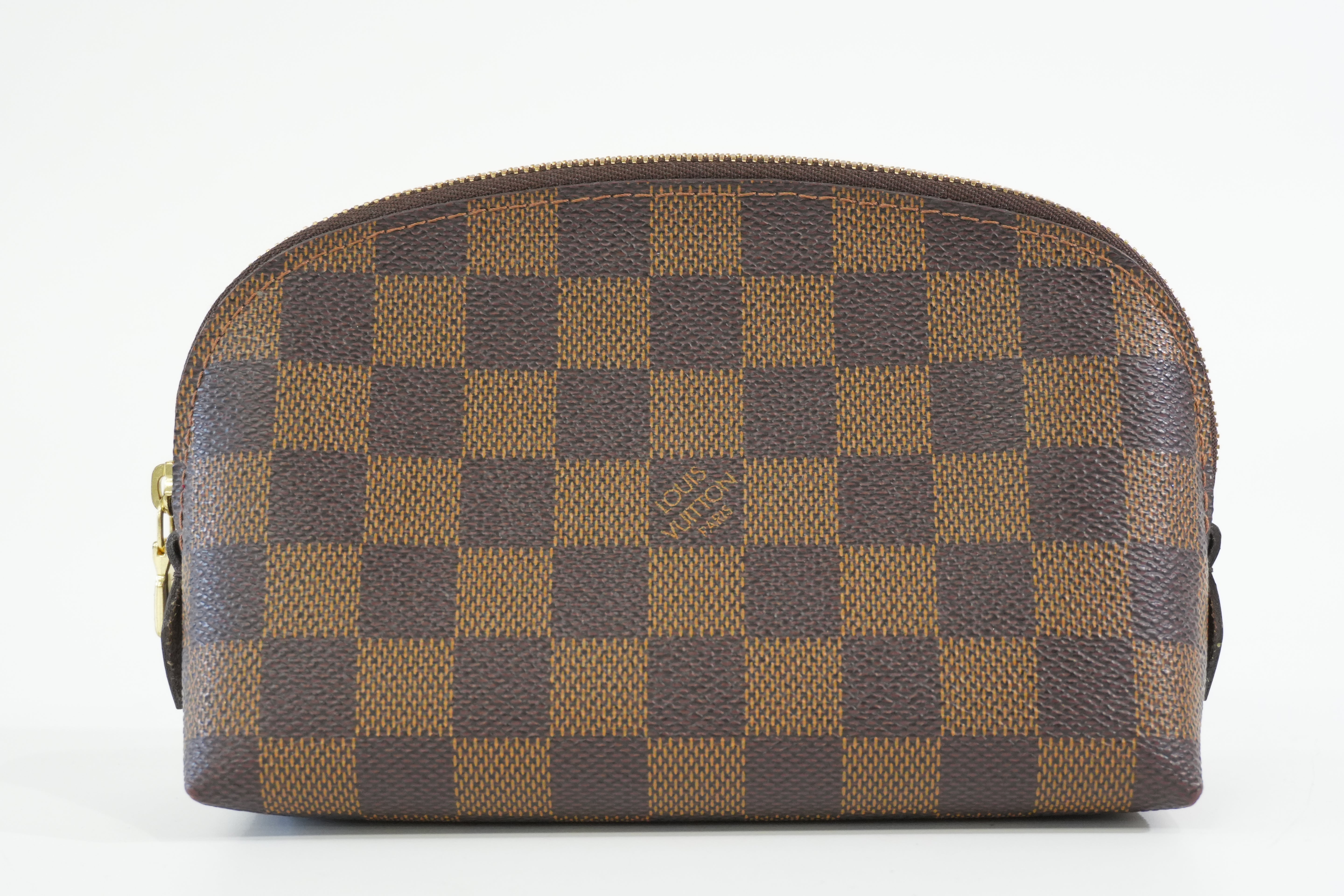 Pre-owned Louis Vuitton Damier Ebene Cosmetic Pouch