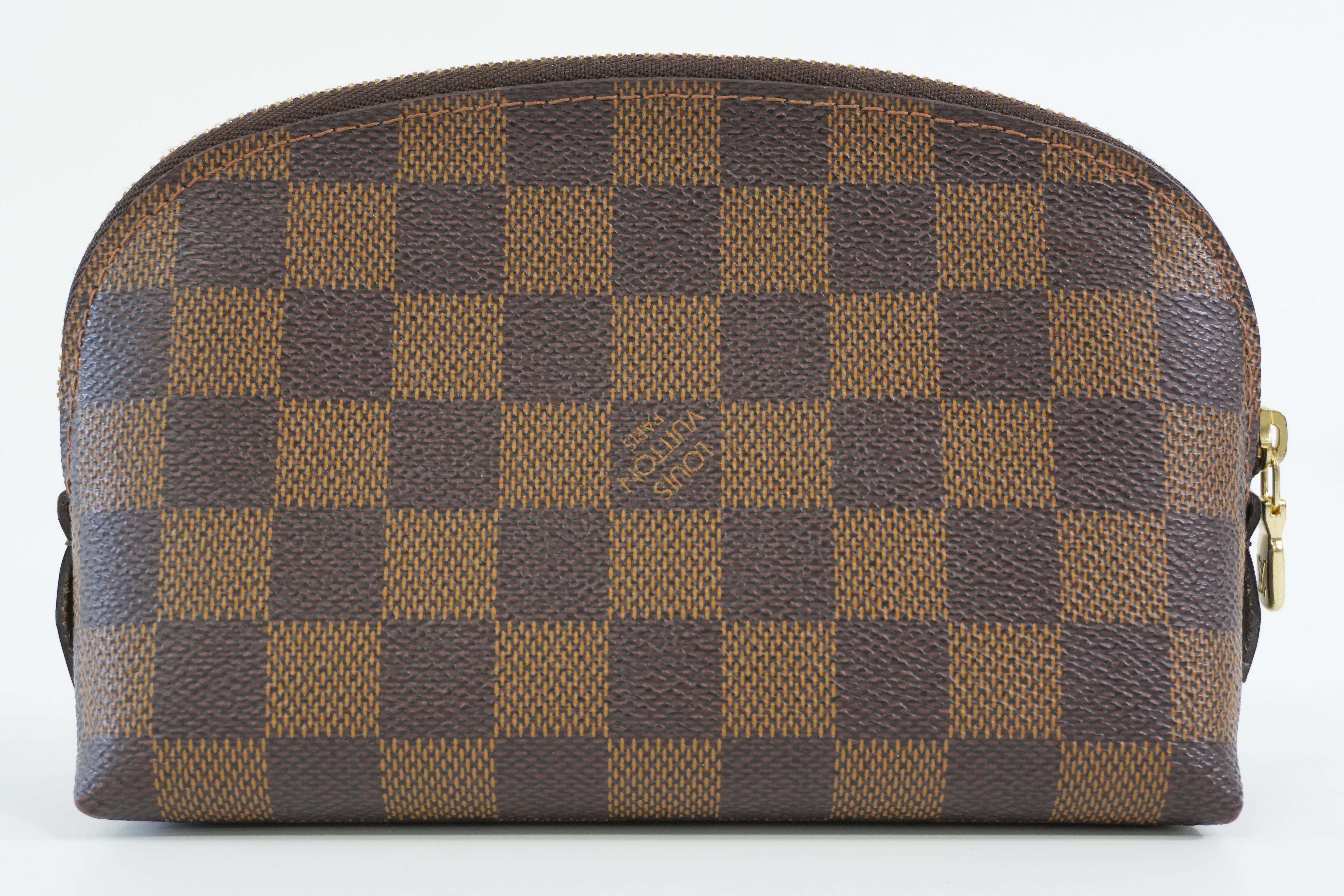Pre-owned Louis Vuitton Damier Ebene Cosmetic Pouch