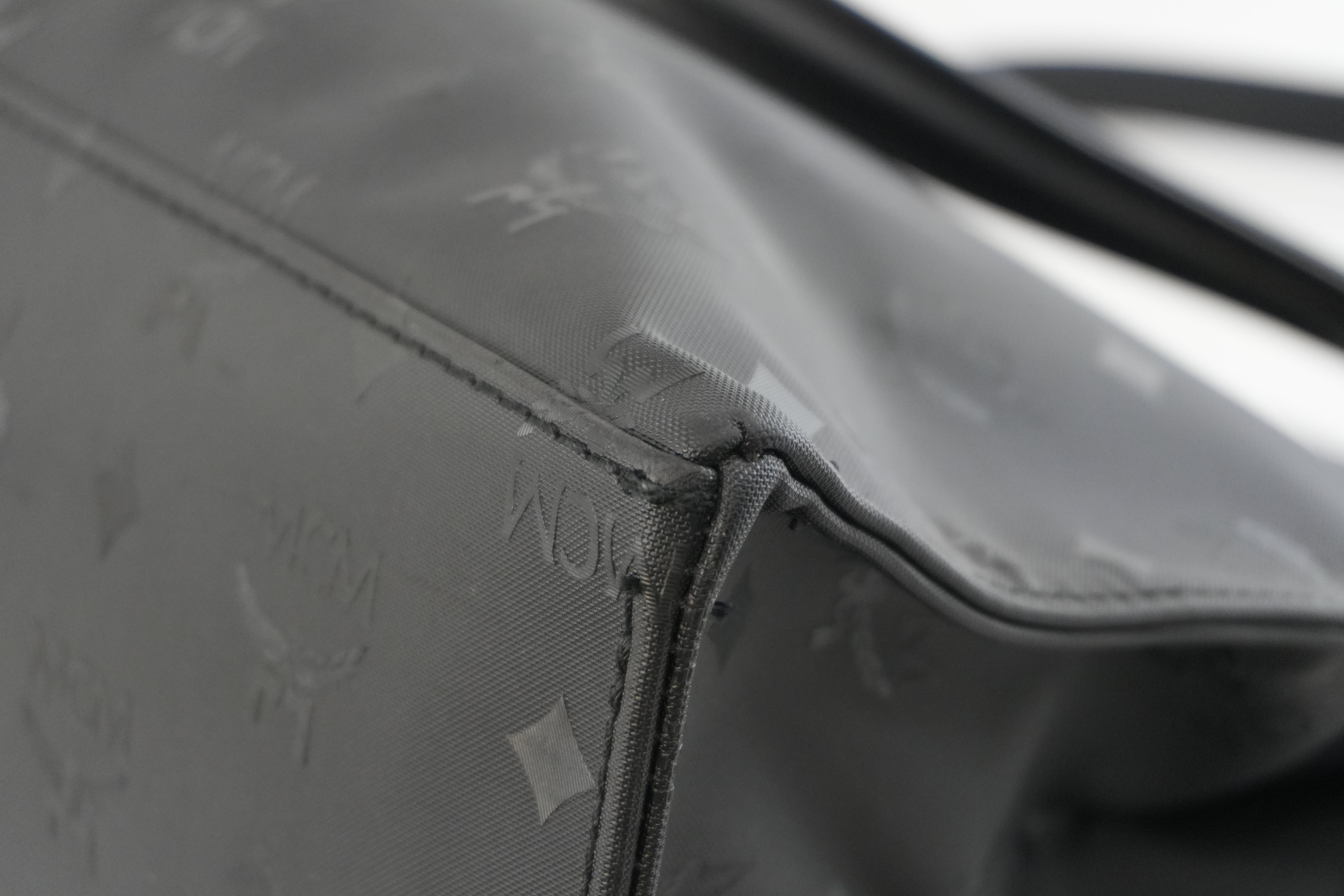 MCM Tote Bag Black Used