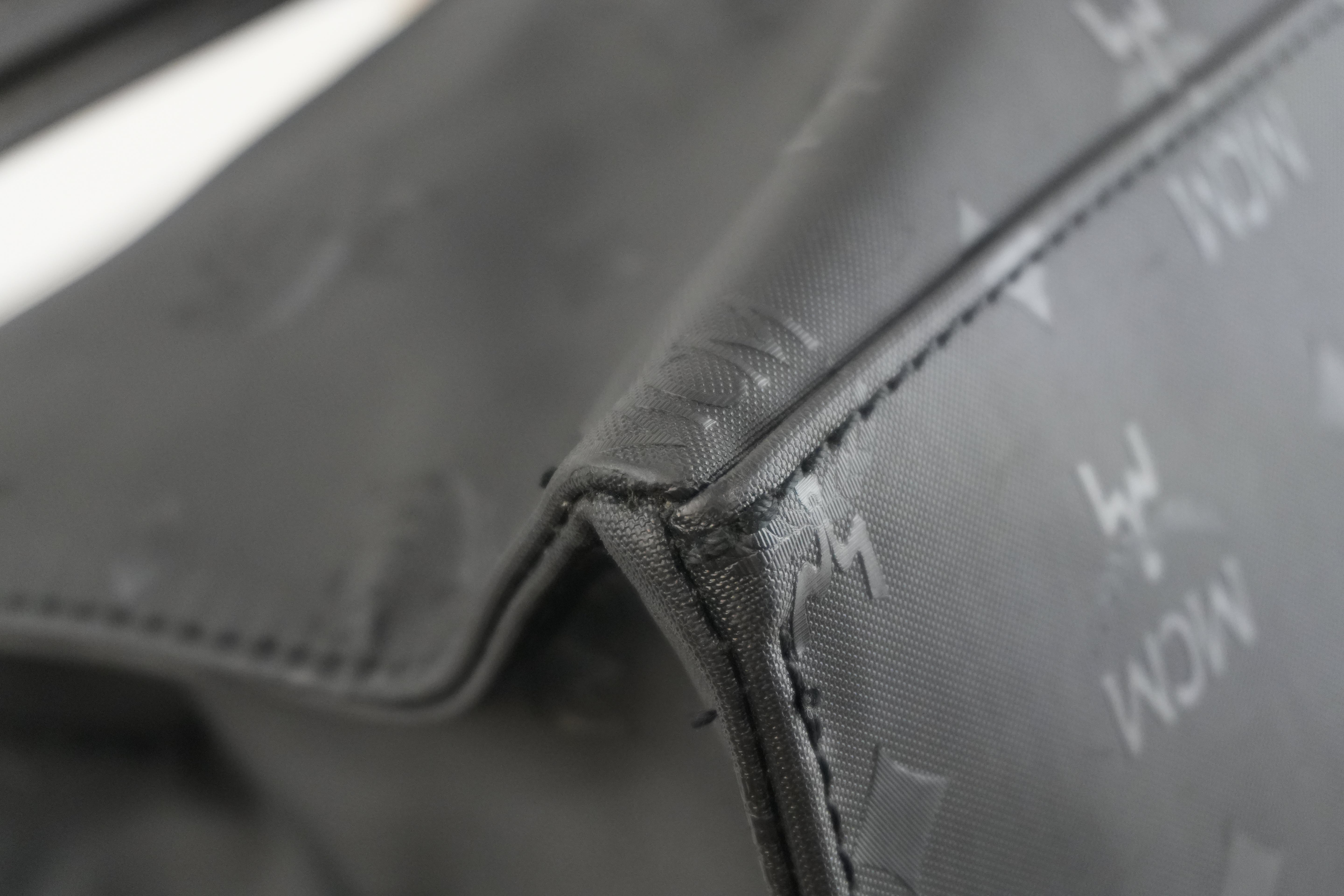 MCM Tote Bag Black Used