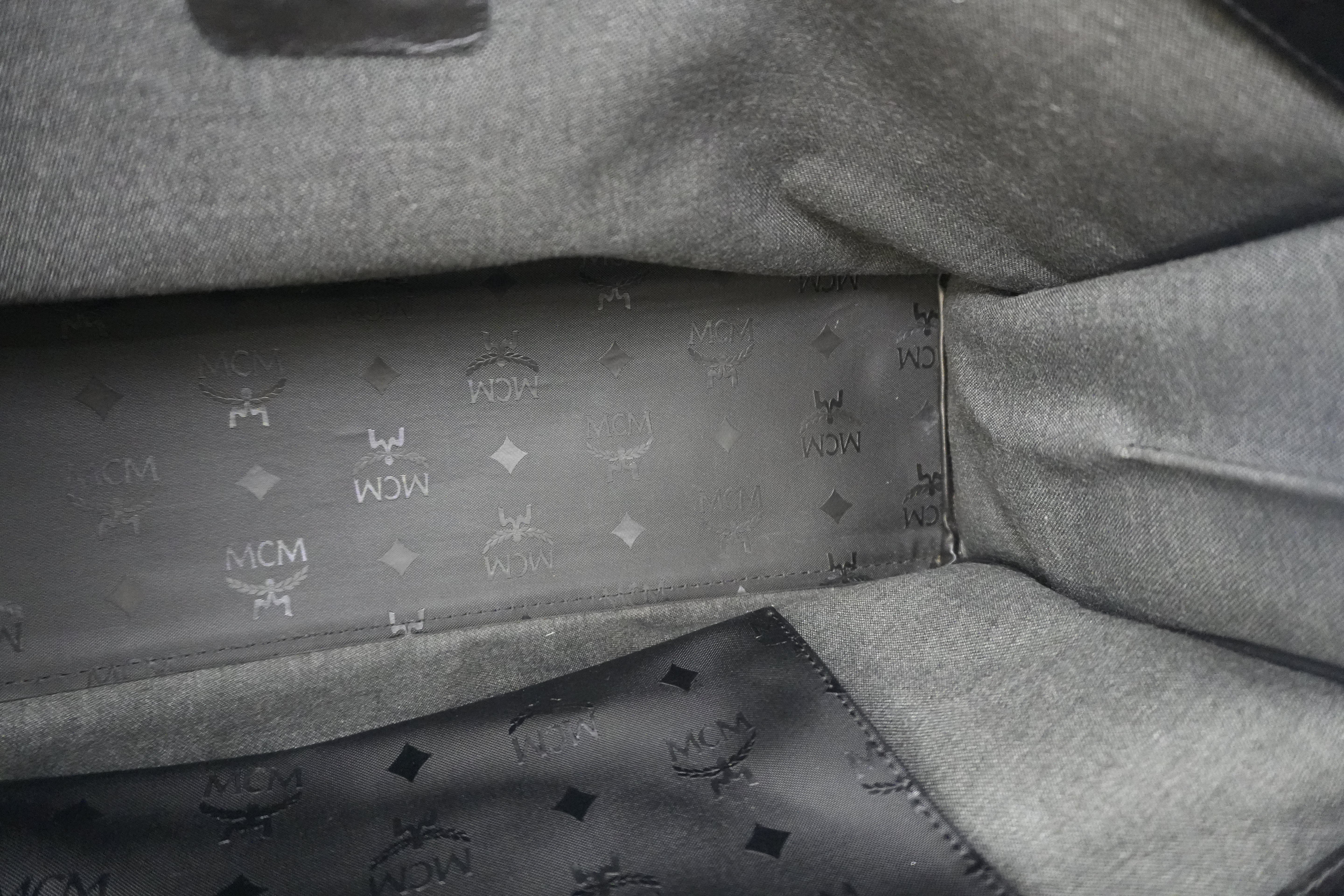 MCM Tote Bag Black Used