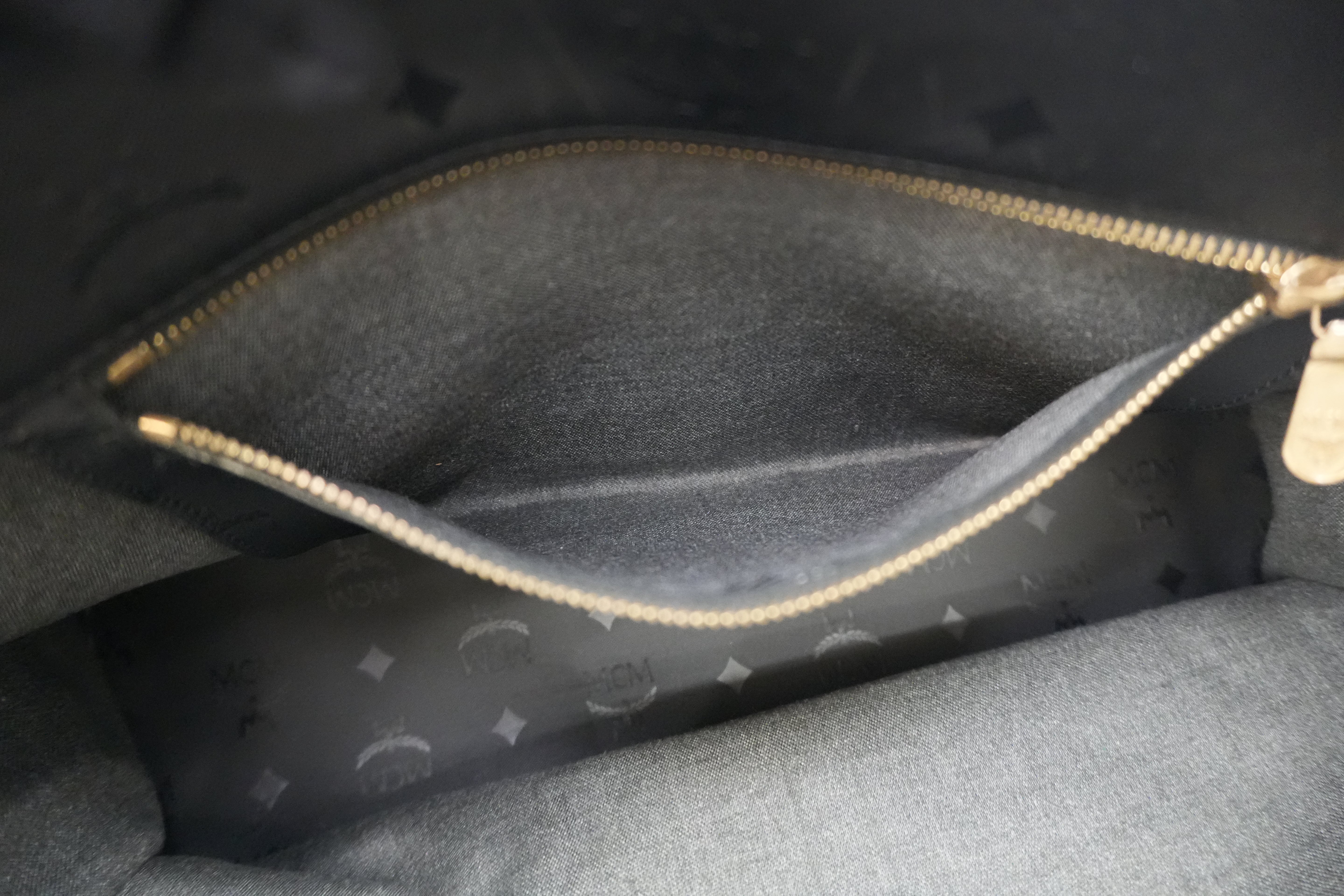 MCM Tote Bag Black Used