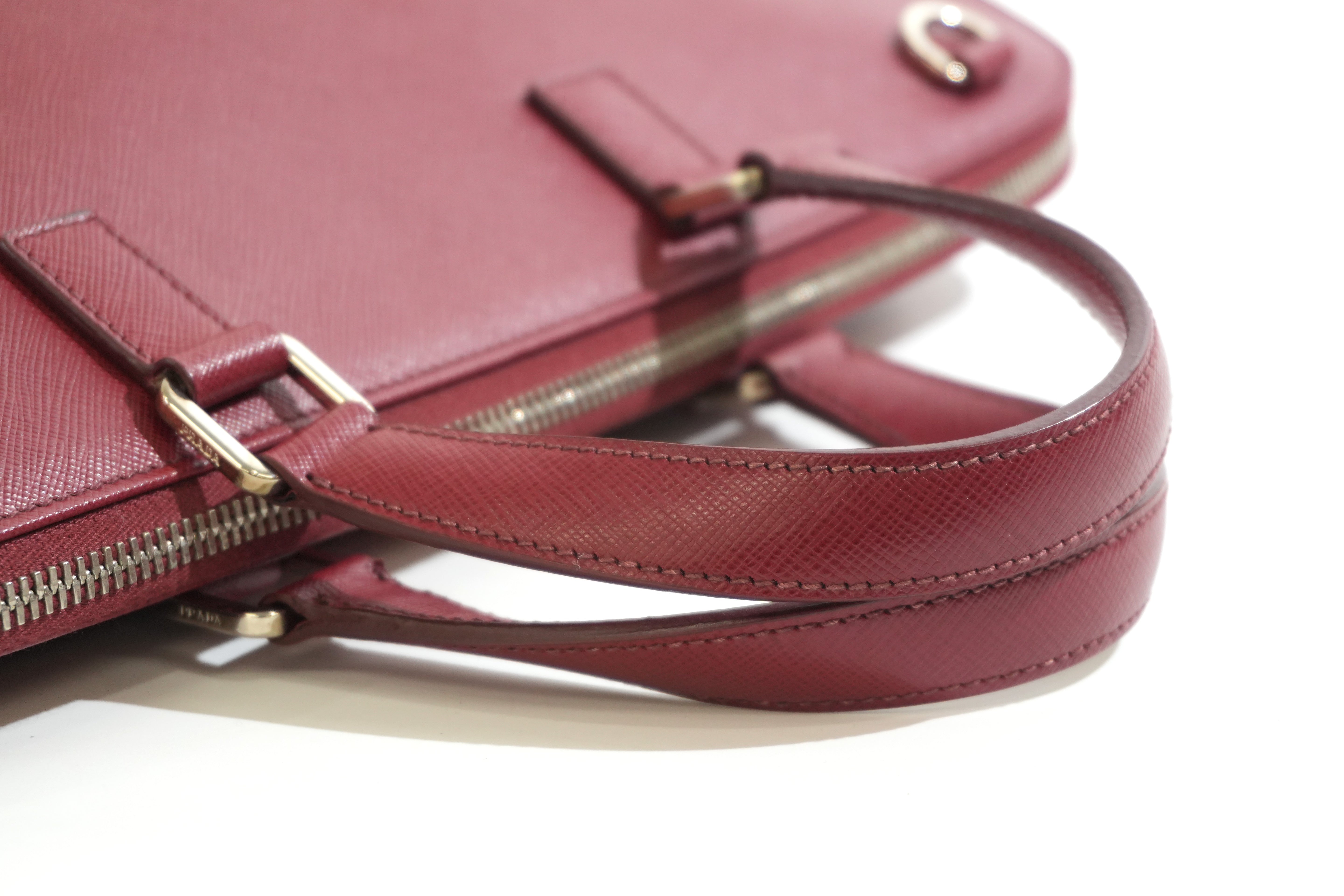 Pre-owned Prada Laptop Handbag Red