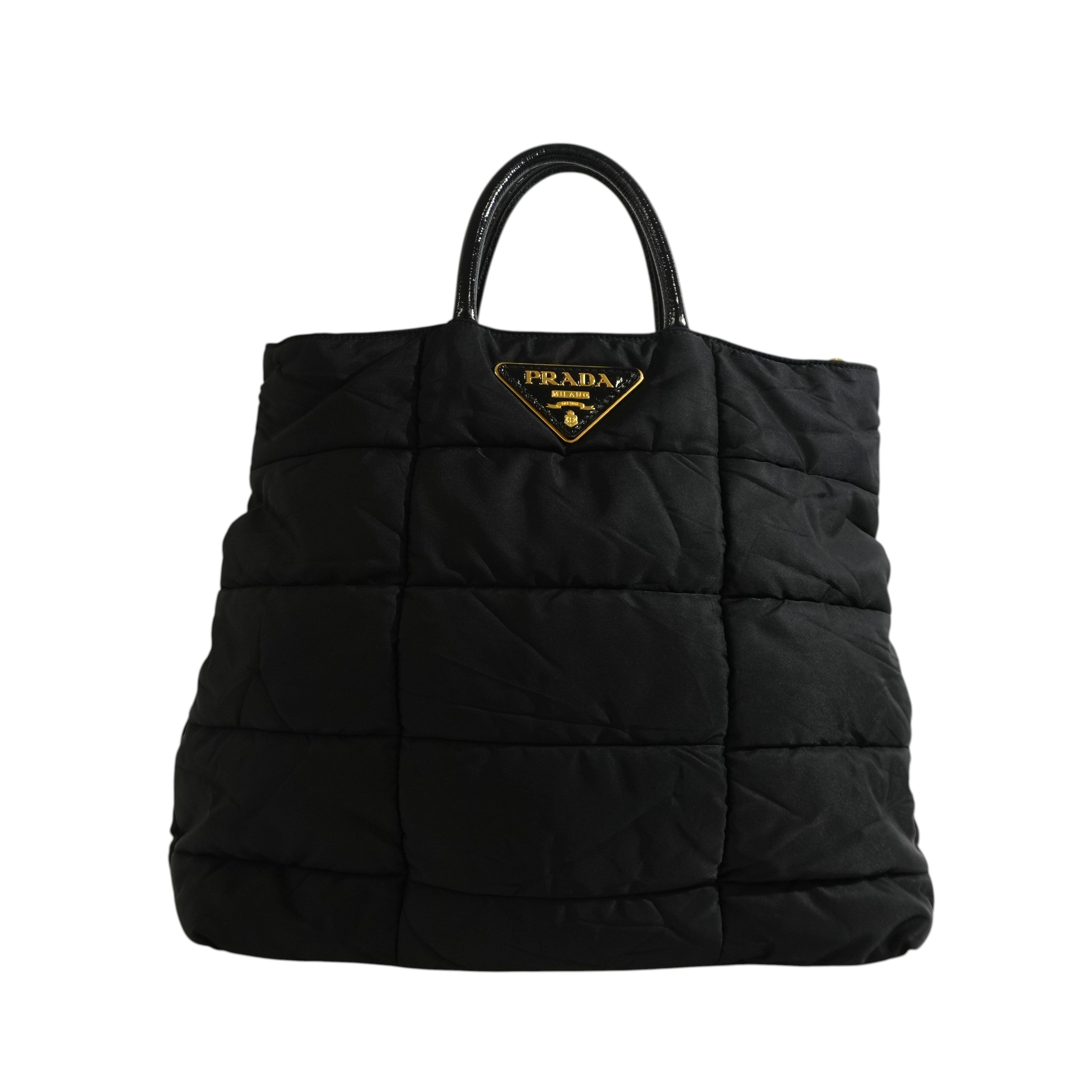 Pre-owned Prada Quilted Handbag Black