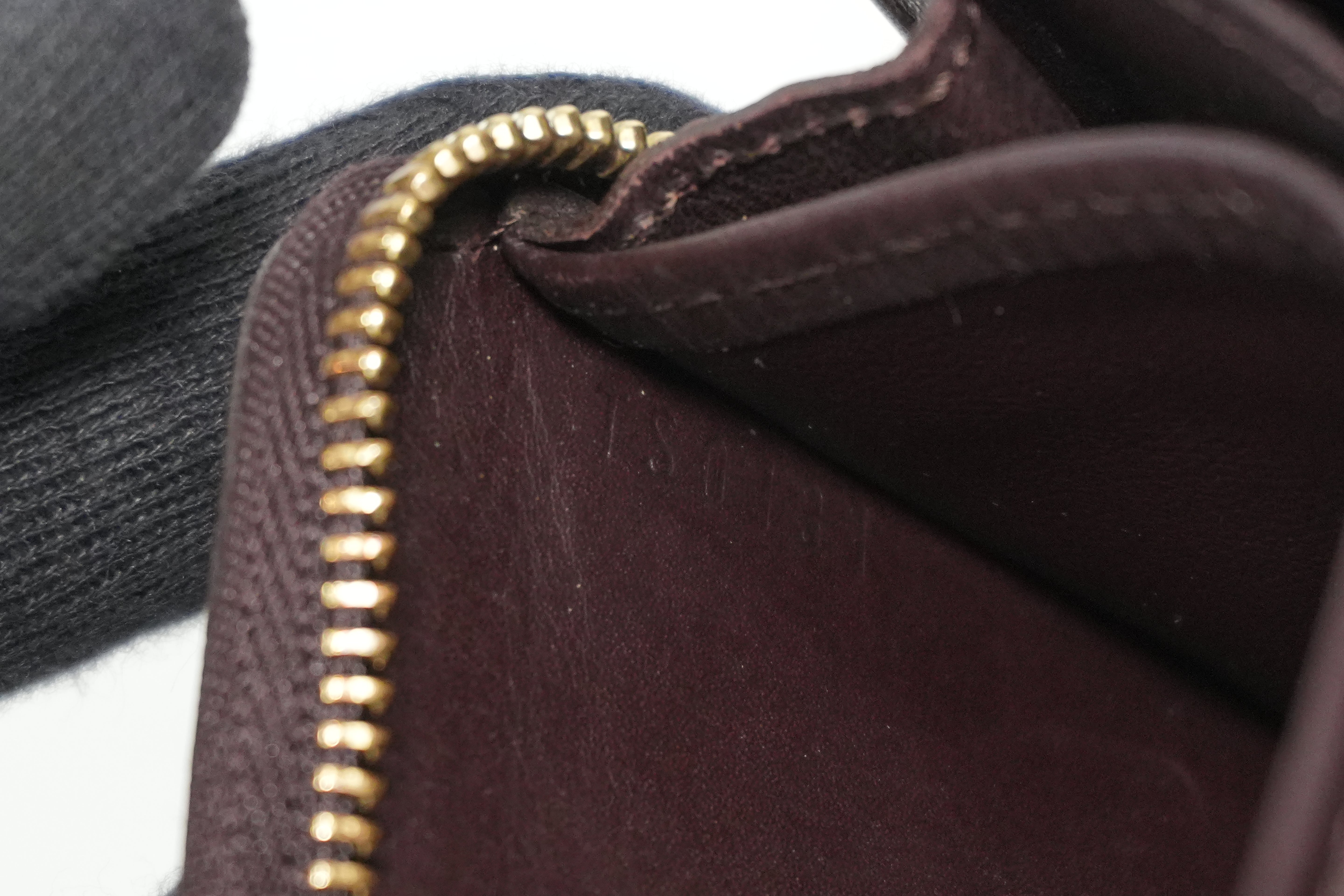 Pre-owned Louis Vuitton Vernis Zippy Card or Coin Case Purple