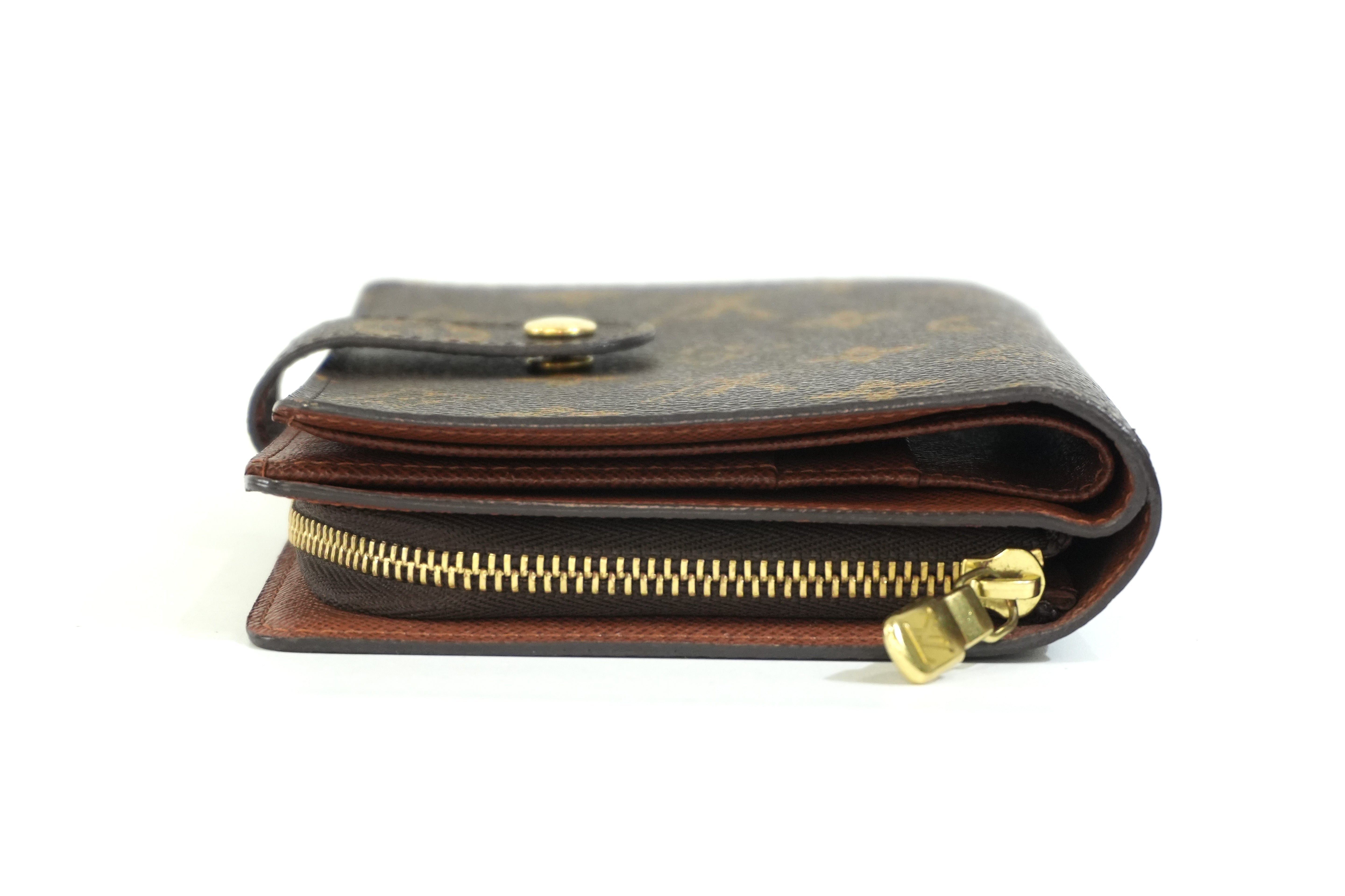 Pre-owned Louis Vuitton Monogram Papi Short Wallet