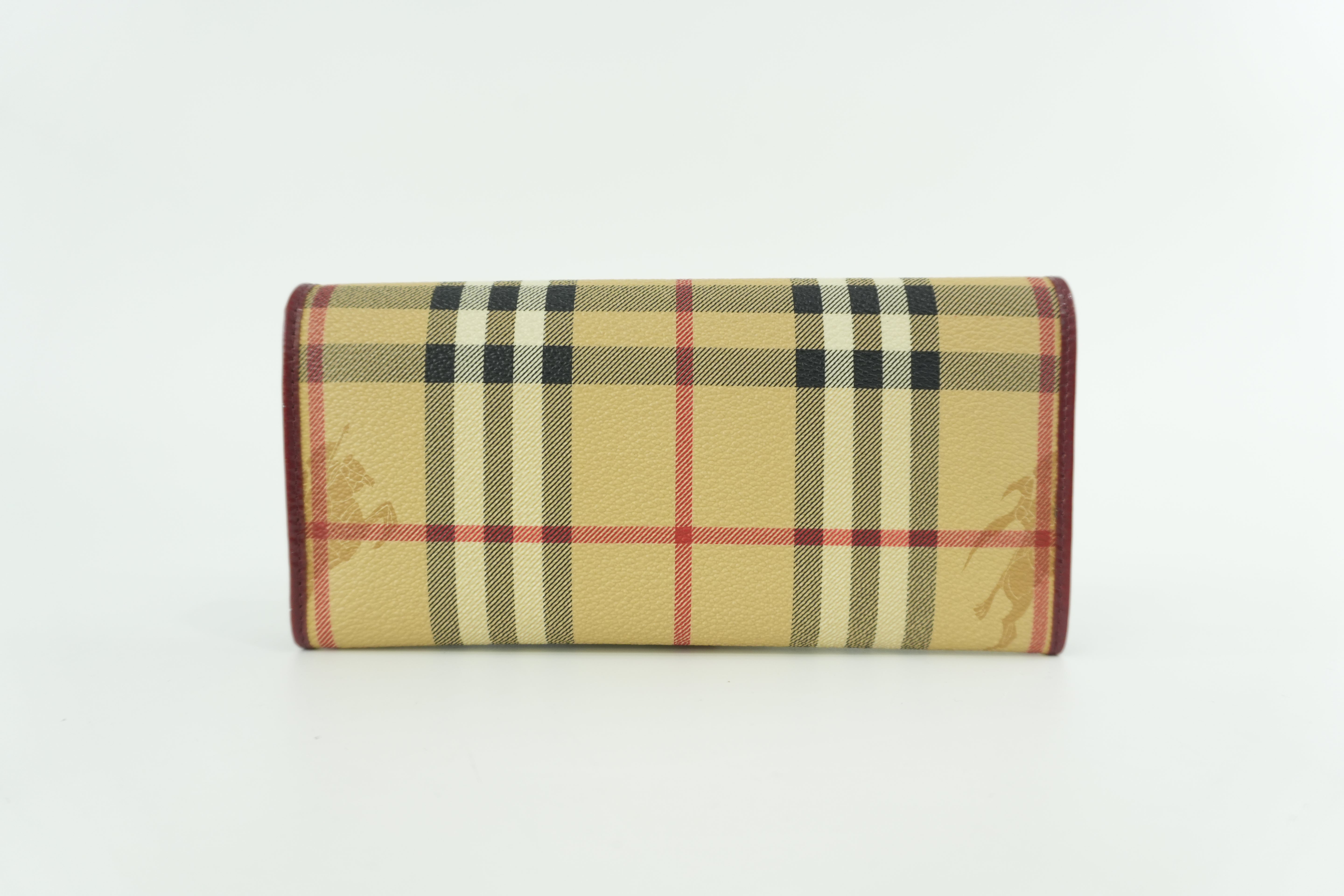 Burberry Wallet Burgundy Used