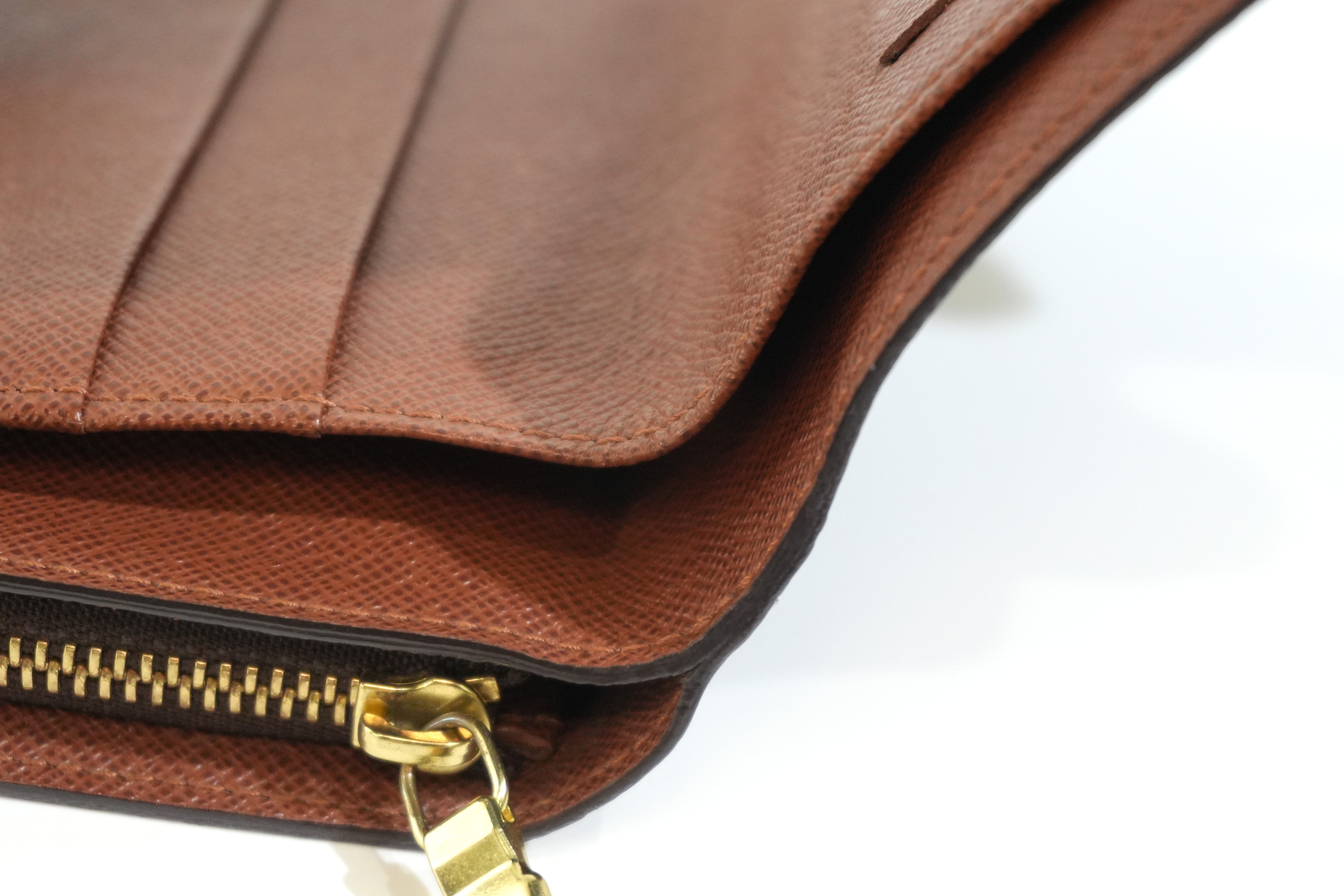 Pre-owned Louis Vuitton Monogram Papi Short Wallet