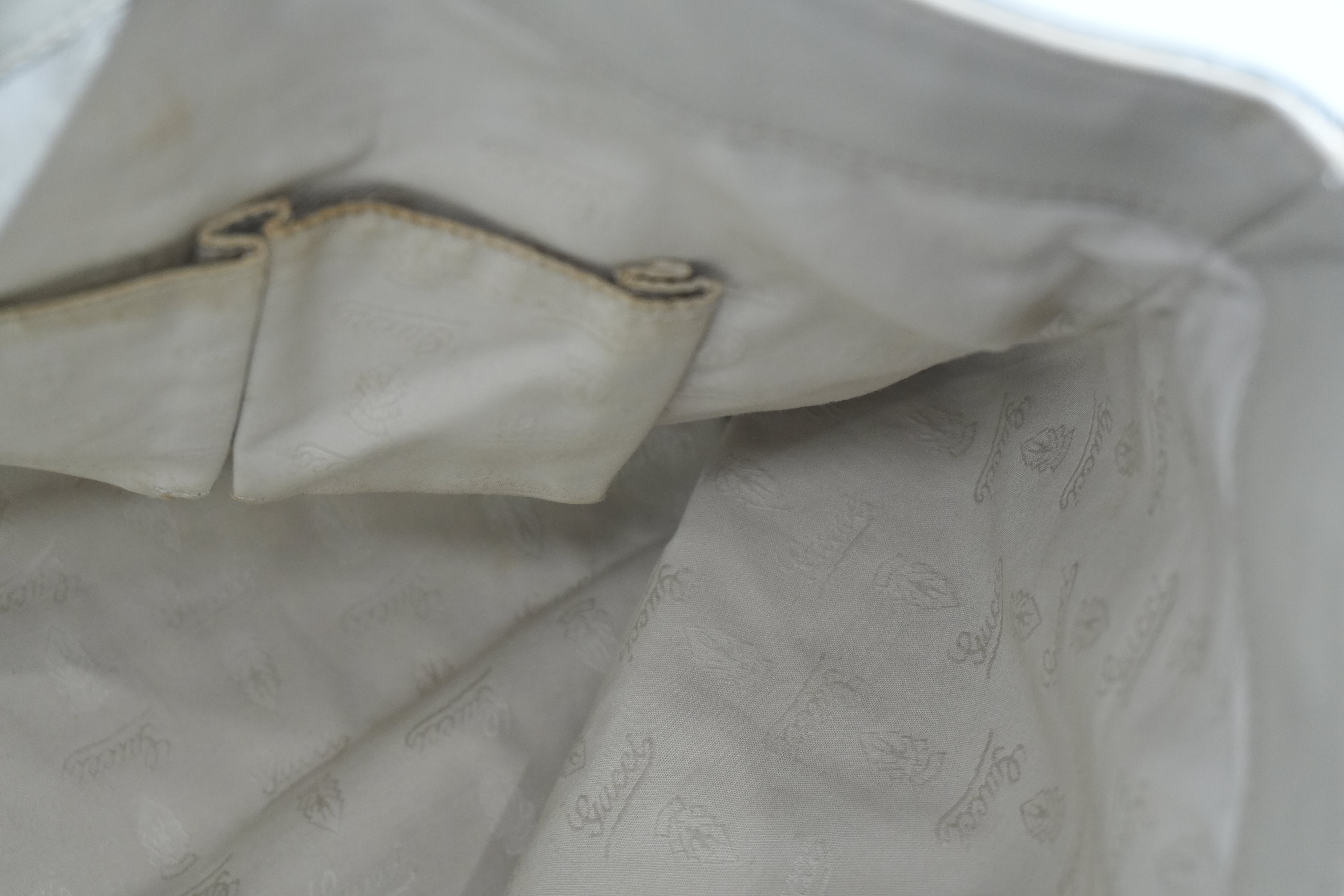 Pre-owned Gucci Guccisima Icon Bit Tote Bag Ivory