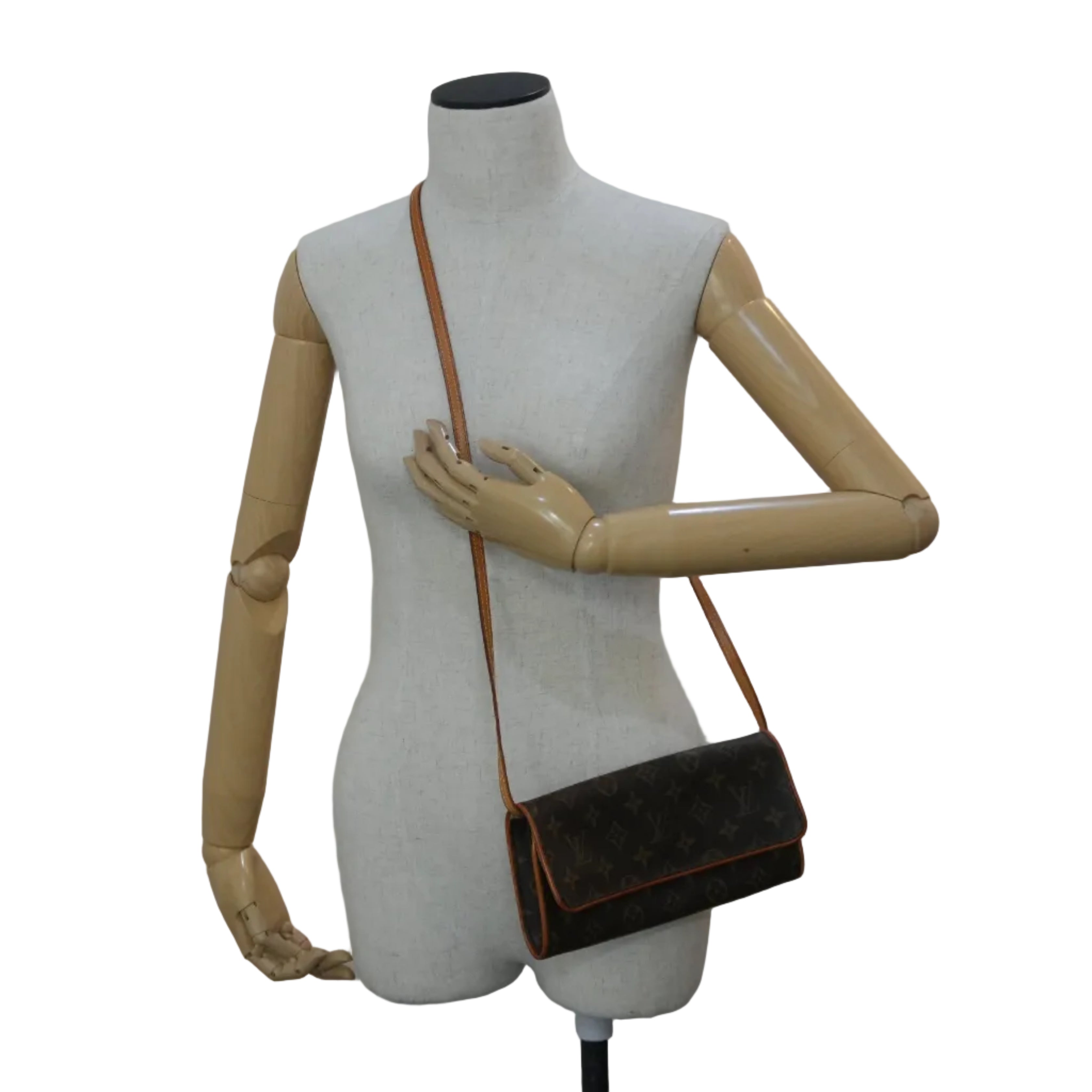 Pre-owned Louis Vuitton Monogram Twin Pochette GM Shoulder Pouch