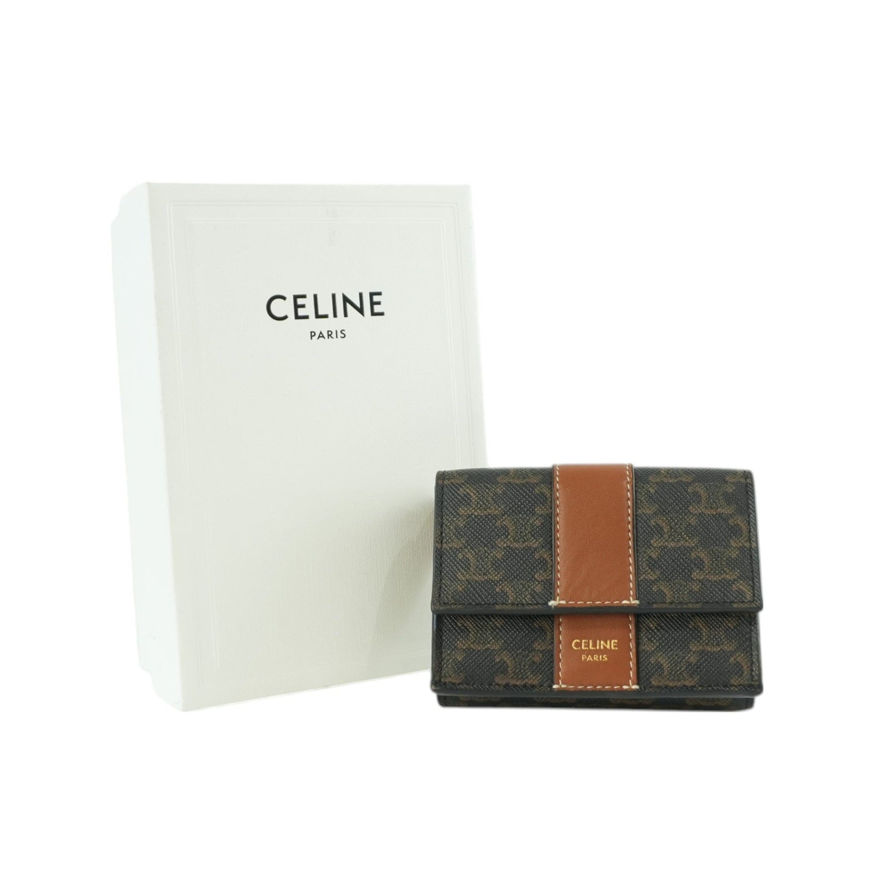 Celine Small Trifold Compact Wallet Used