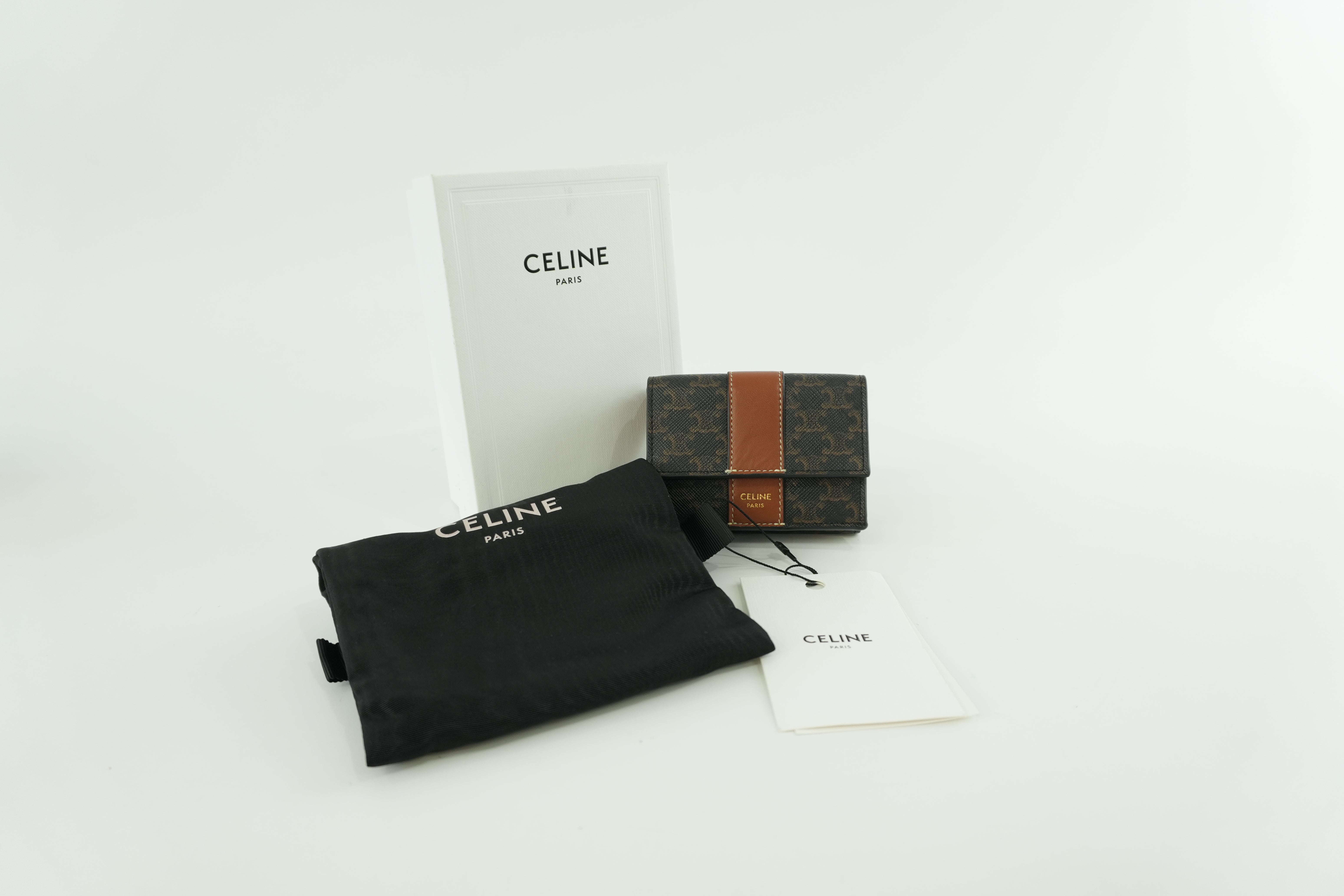 Celine Small Trifold Compact Wallet Used
