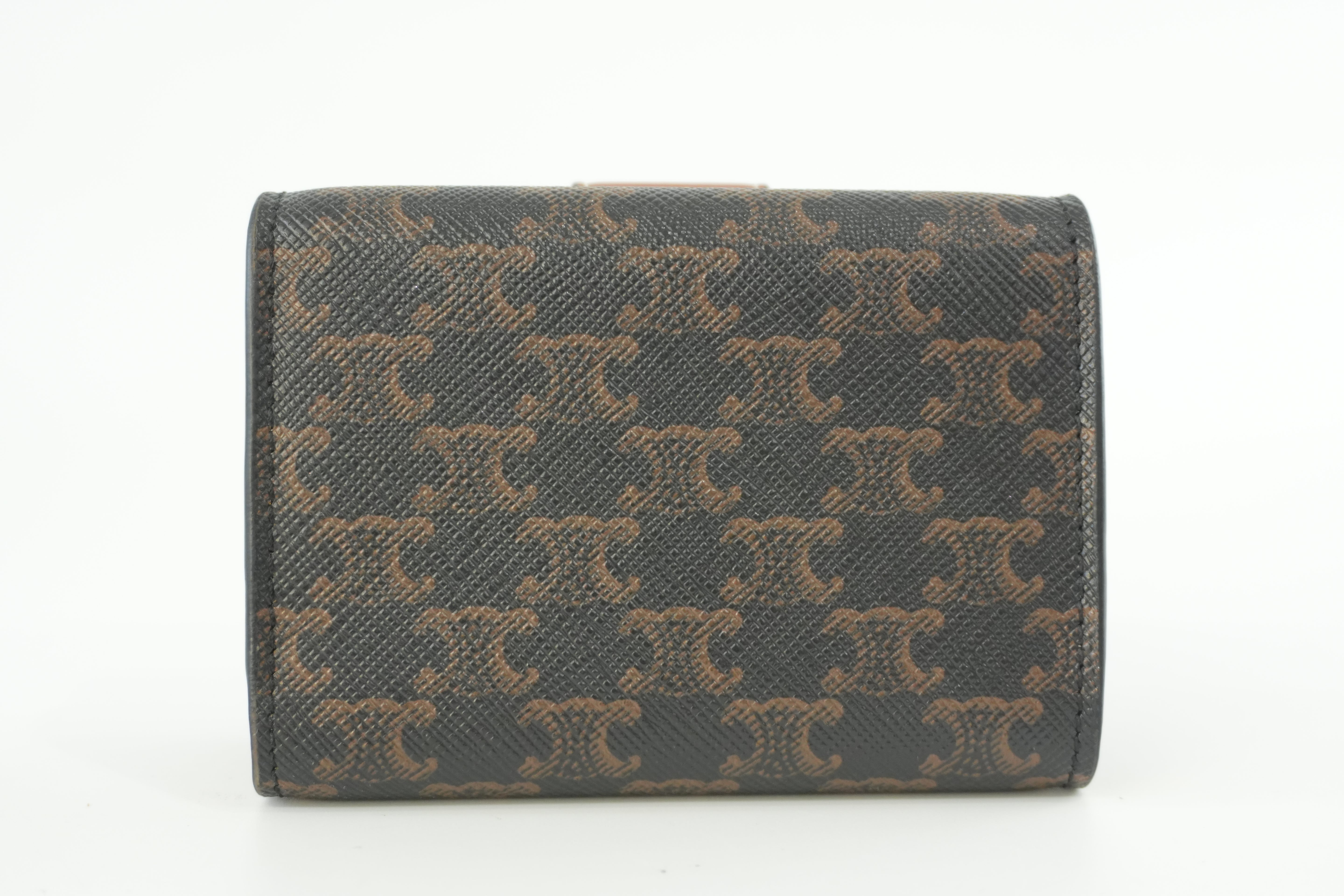 Celine Small Trifold Compact Wallet Used