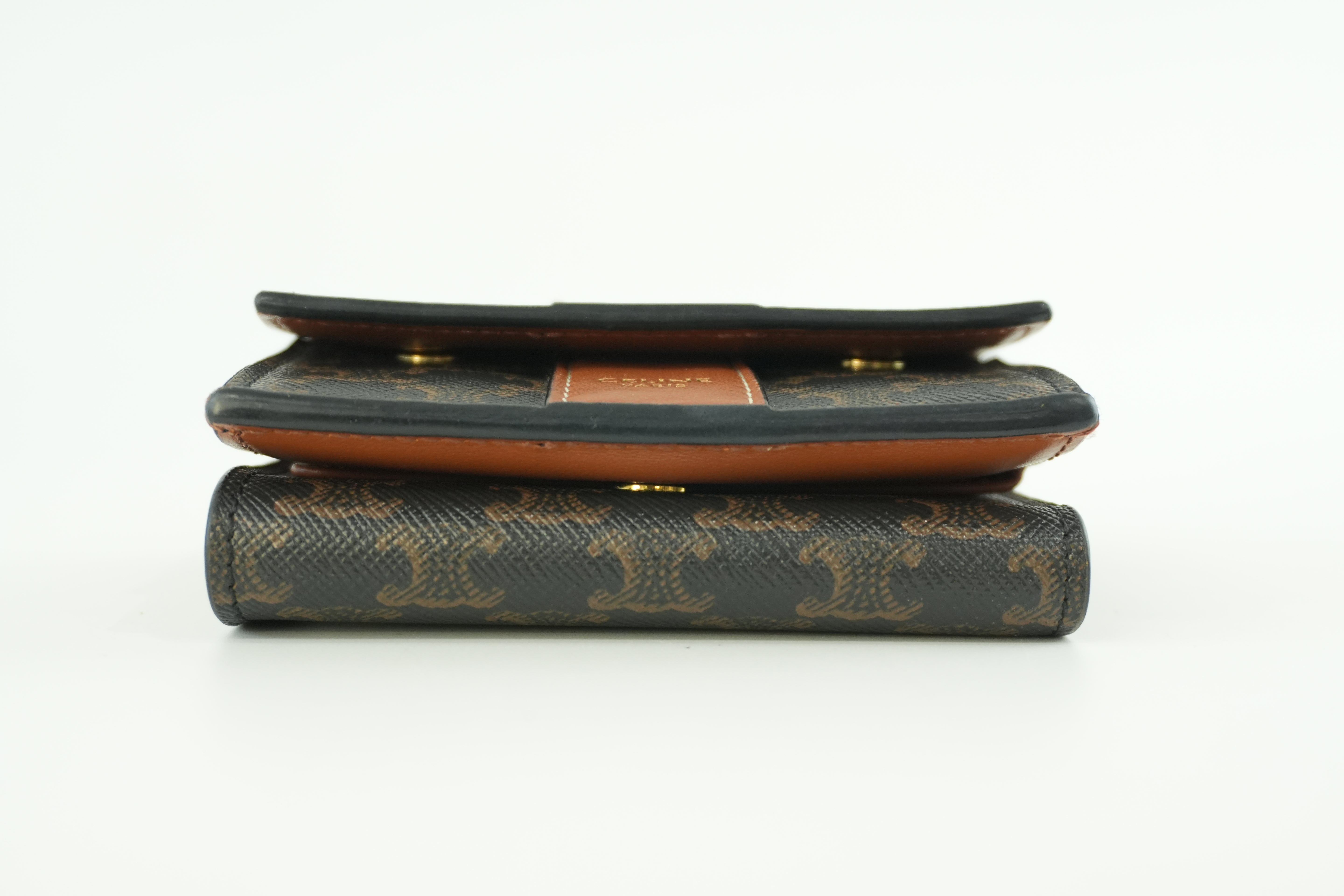 Celine Small Trifold Compact Wallet Used