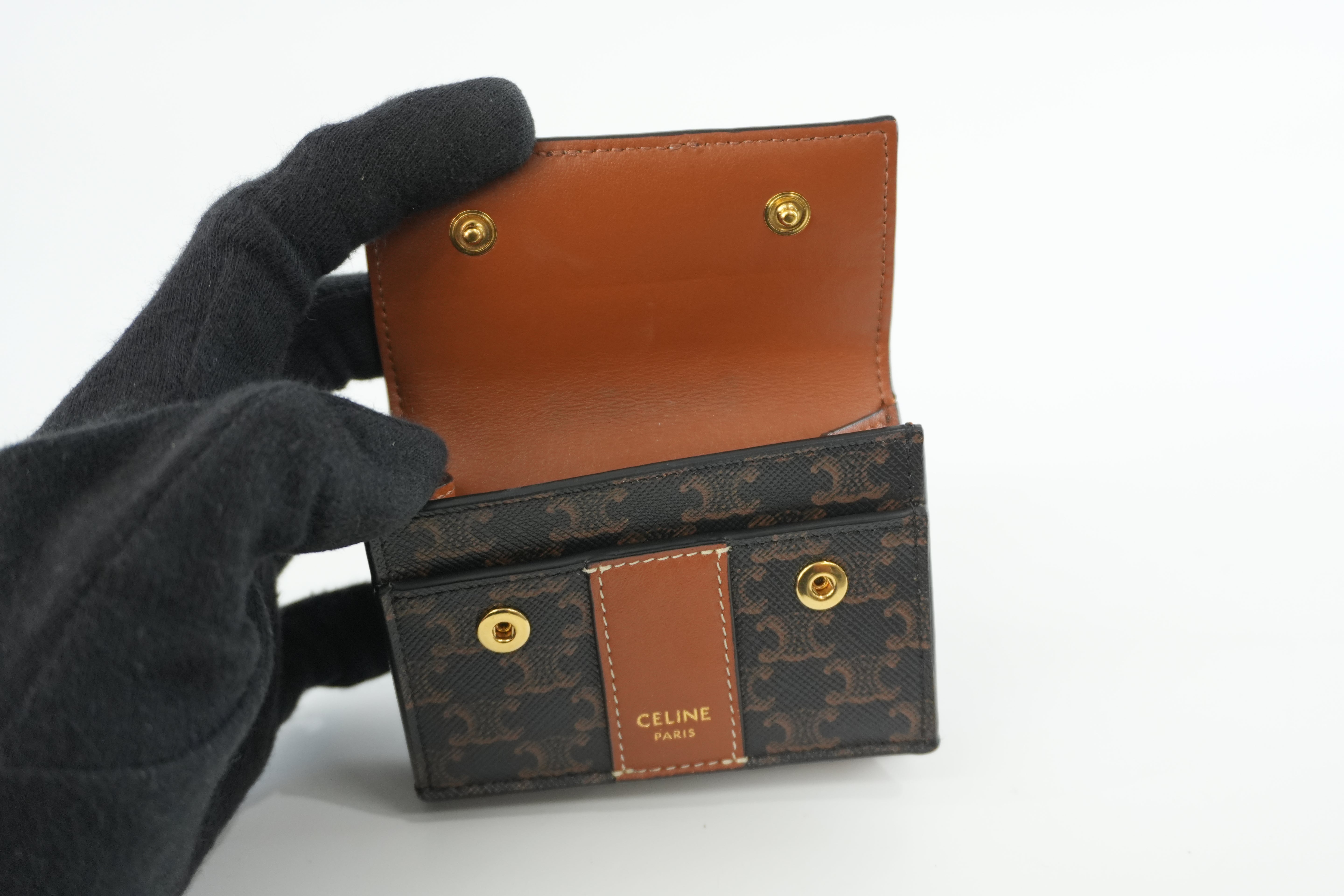 Celine Small Trifold Compact Wallet Used