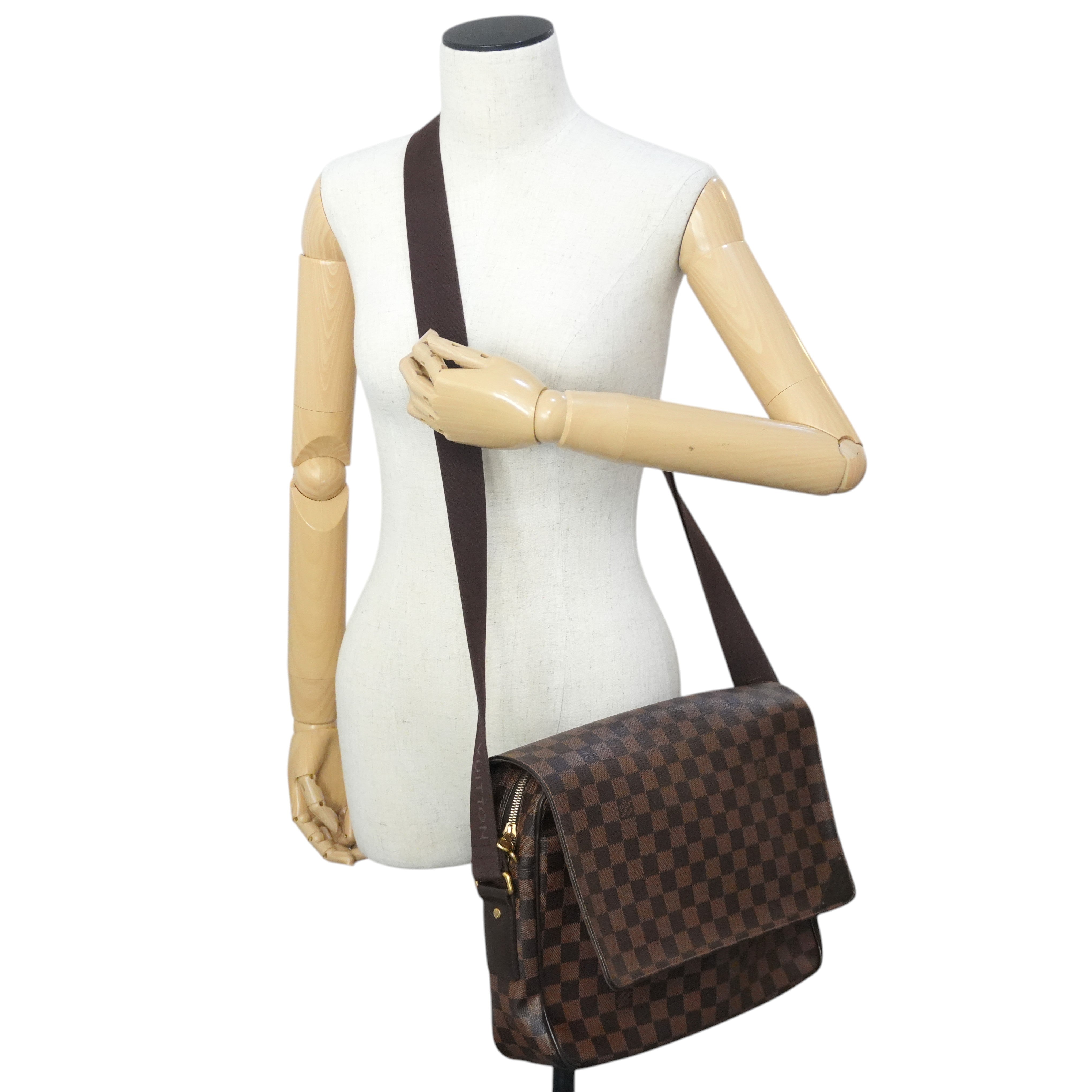 Pre-owned Louis Vuitton Damier Ebene Shelton Messenger Bag
