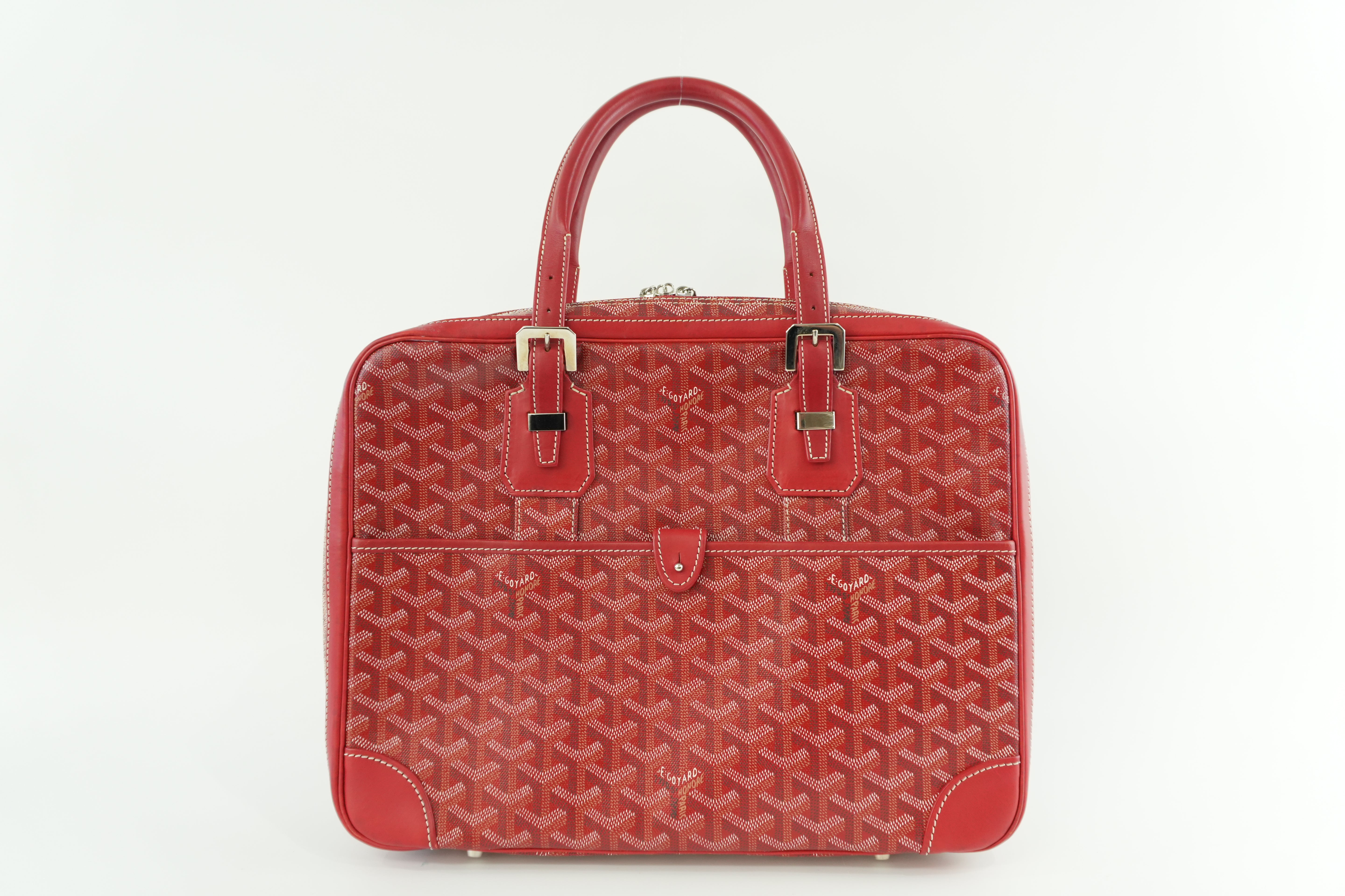 Goyard Briefcase Red Used