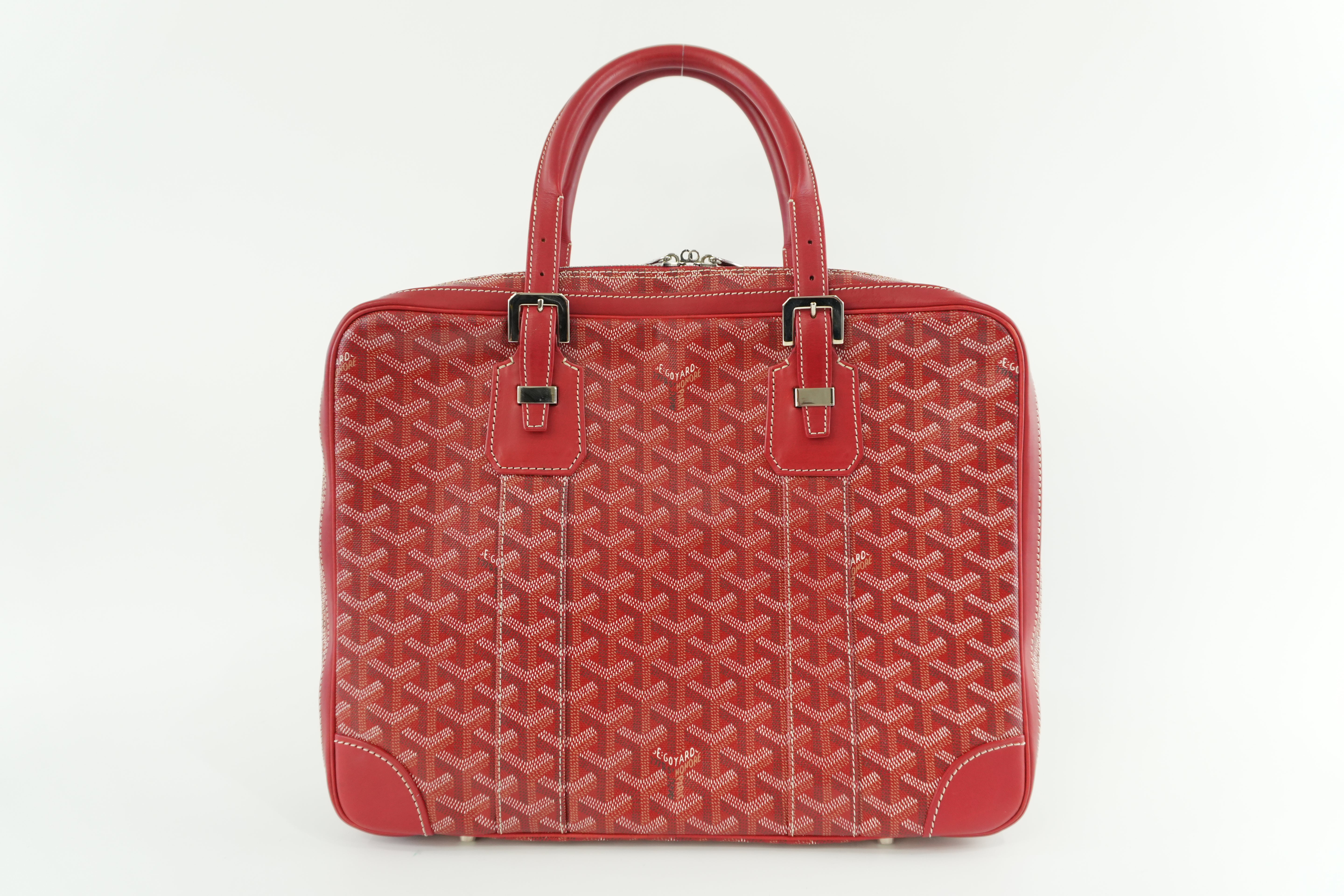 Goyard Briefcase Red Used
