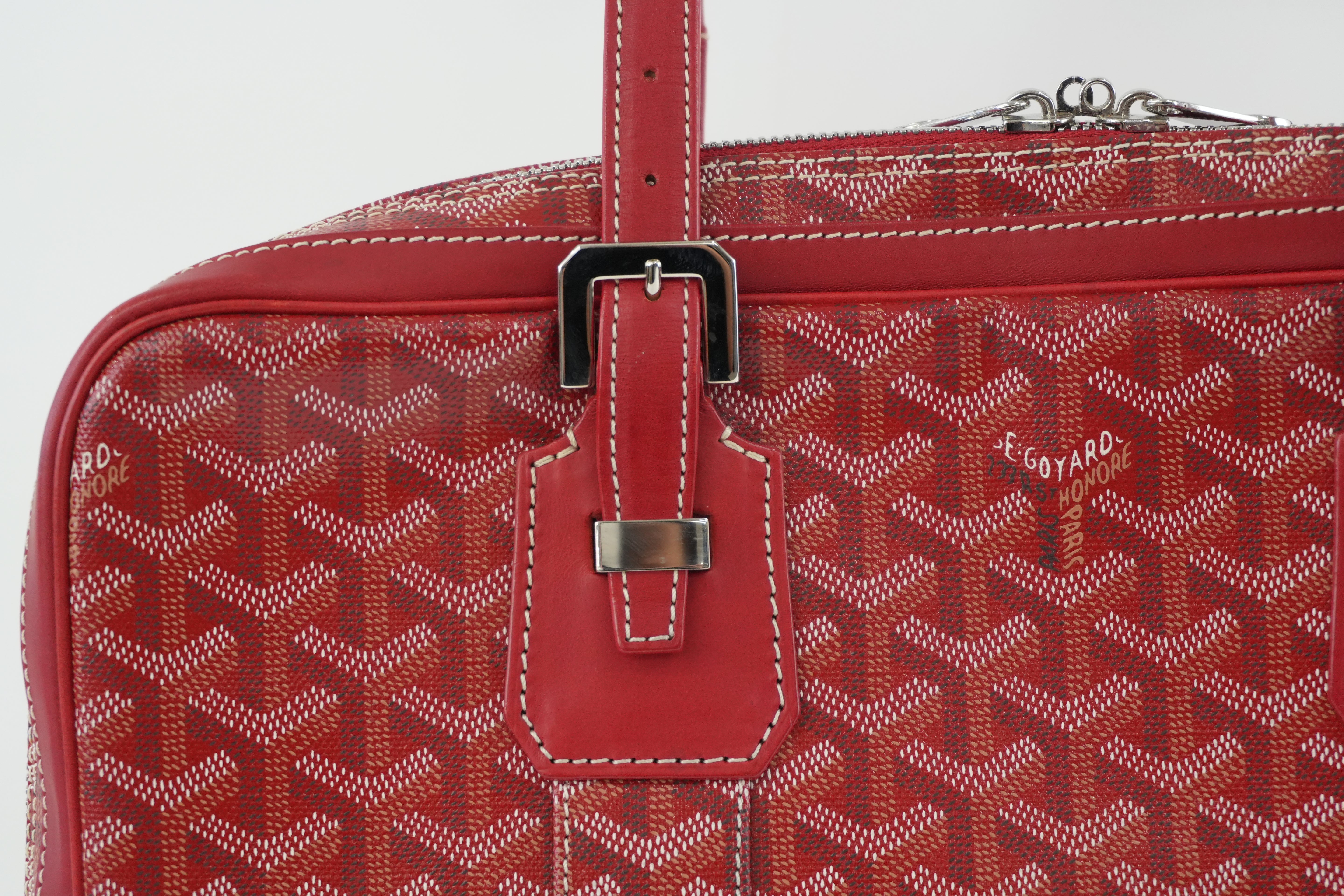 Goyard Briefcase Red Used
