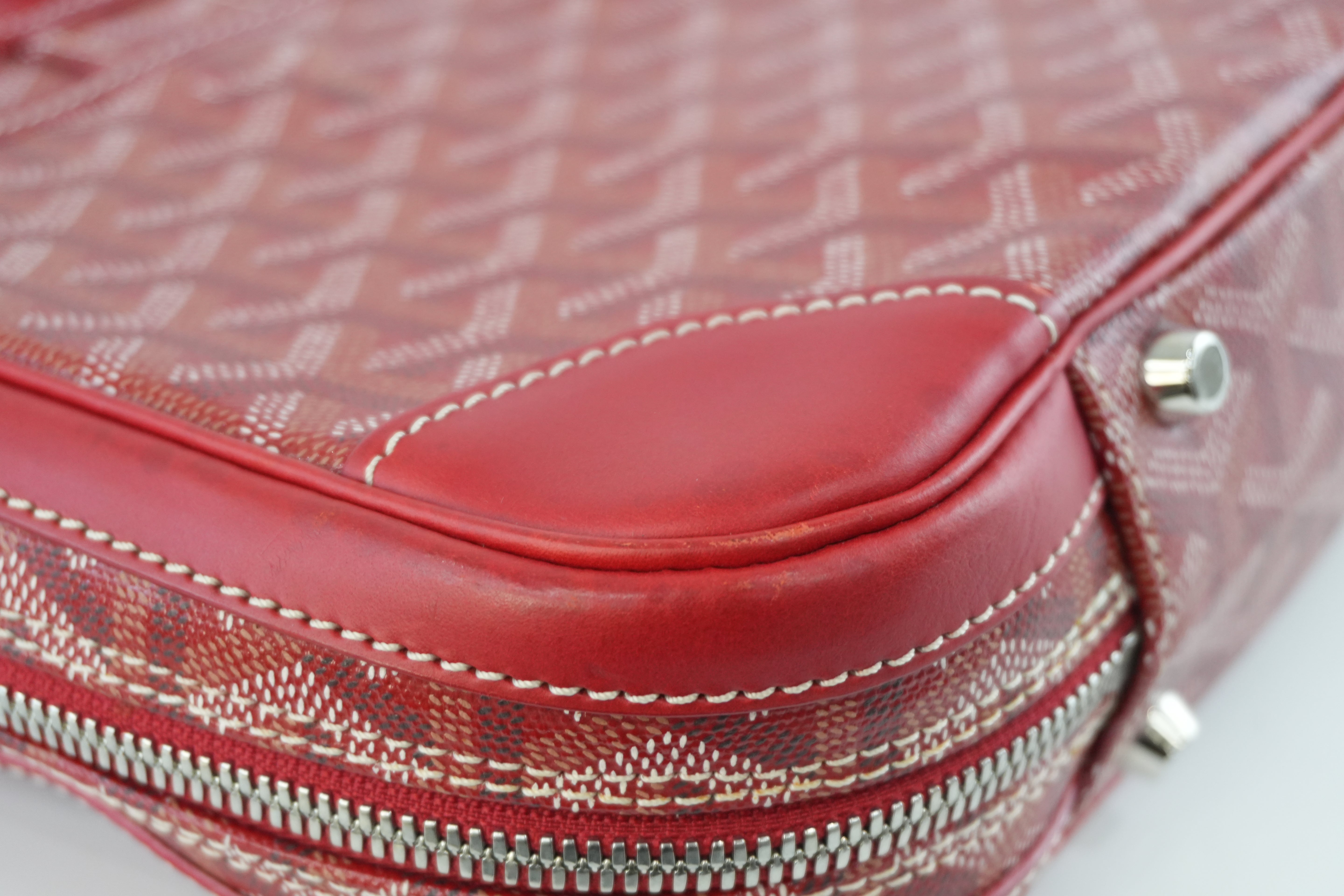 Goyard Briefcase Red Used