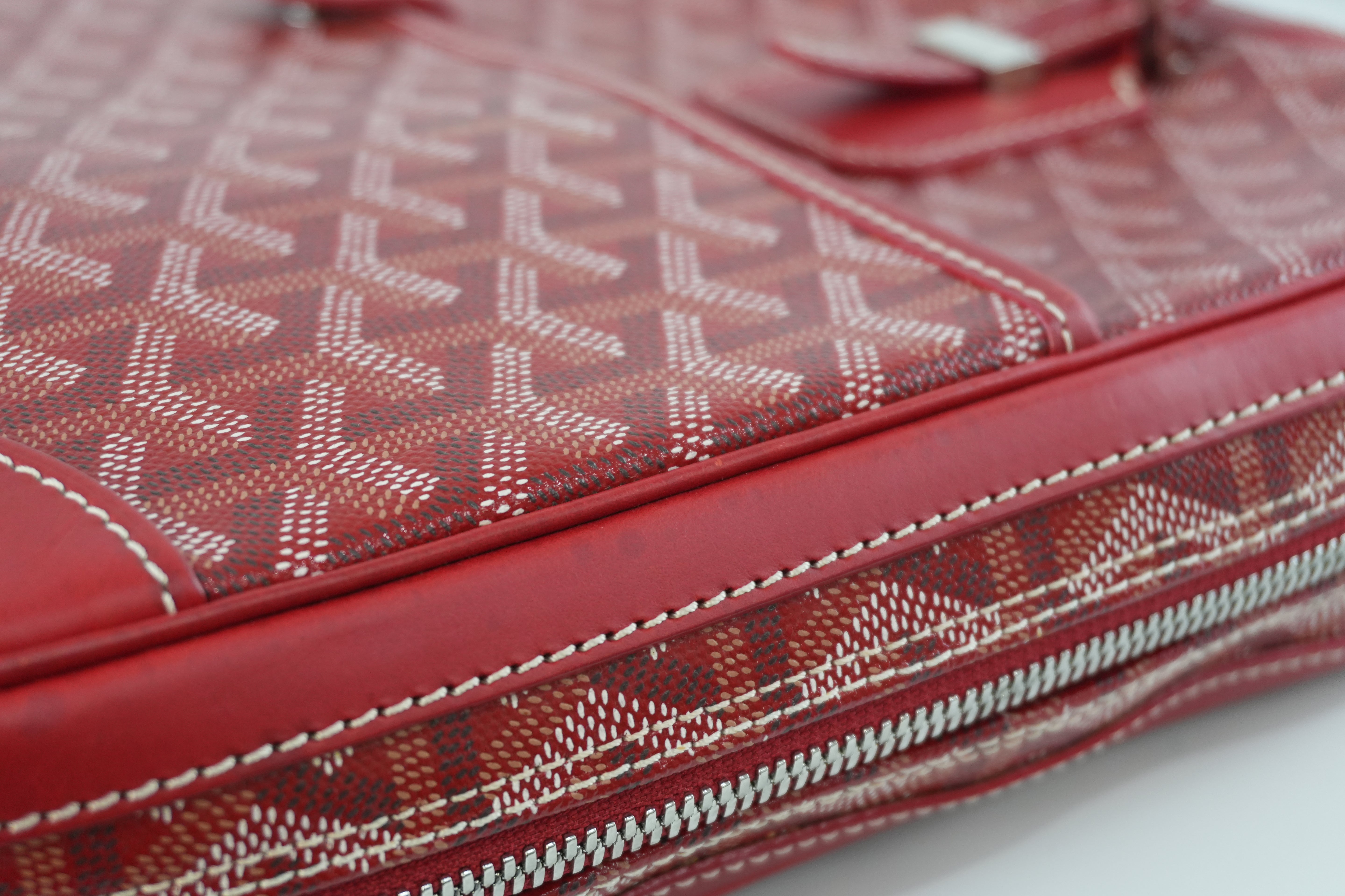 Goyard Briefcase Red Used