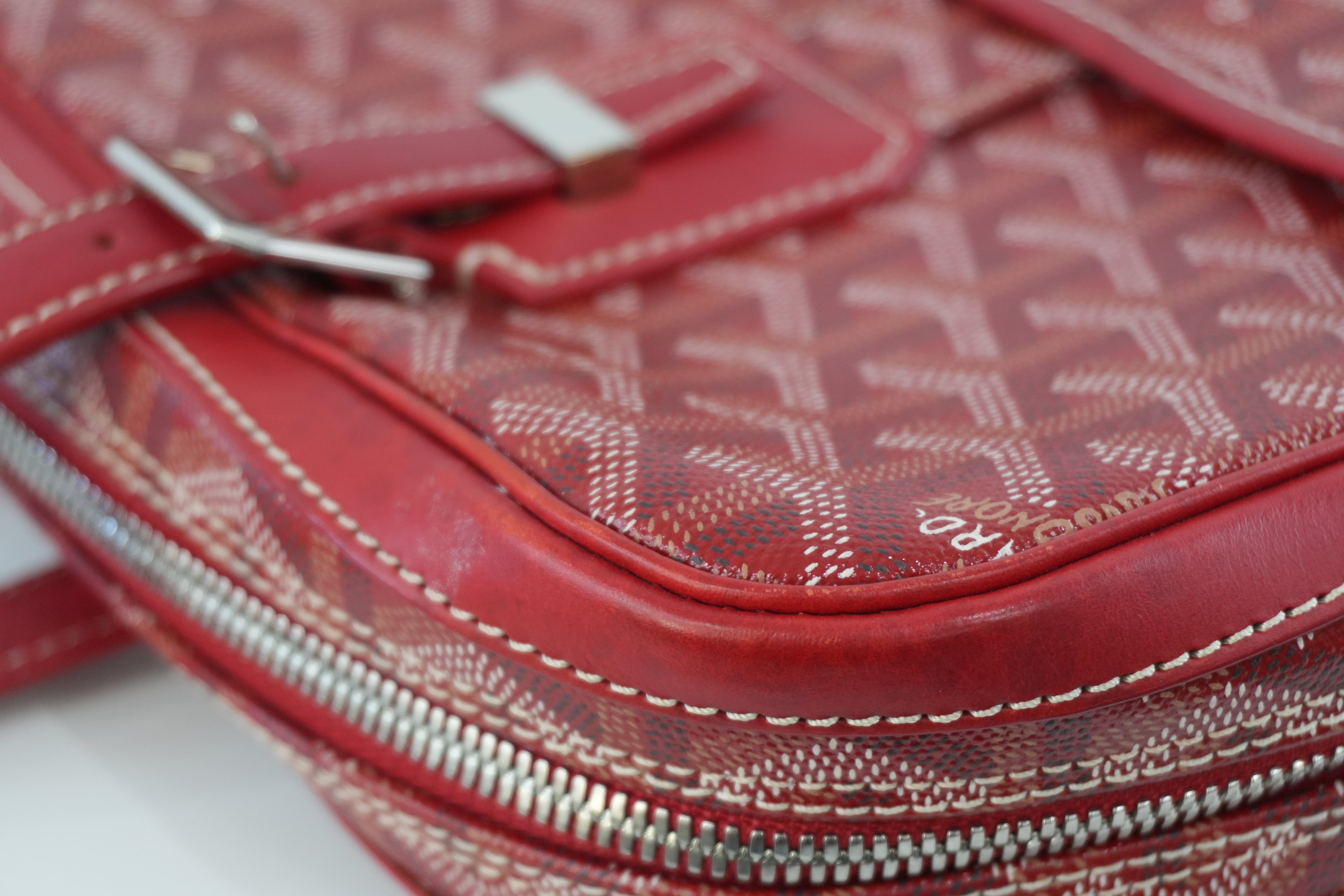 Goyard Briefcase Red Used