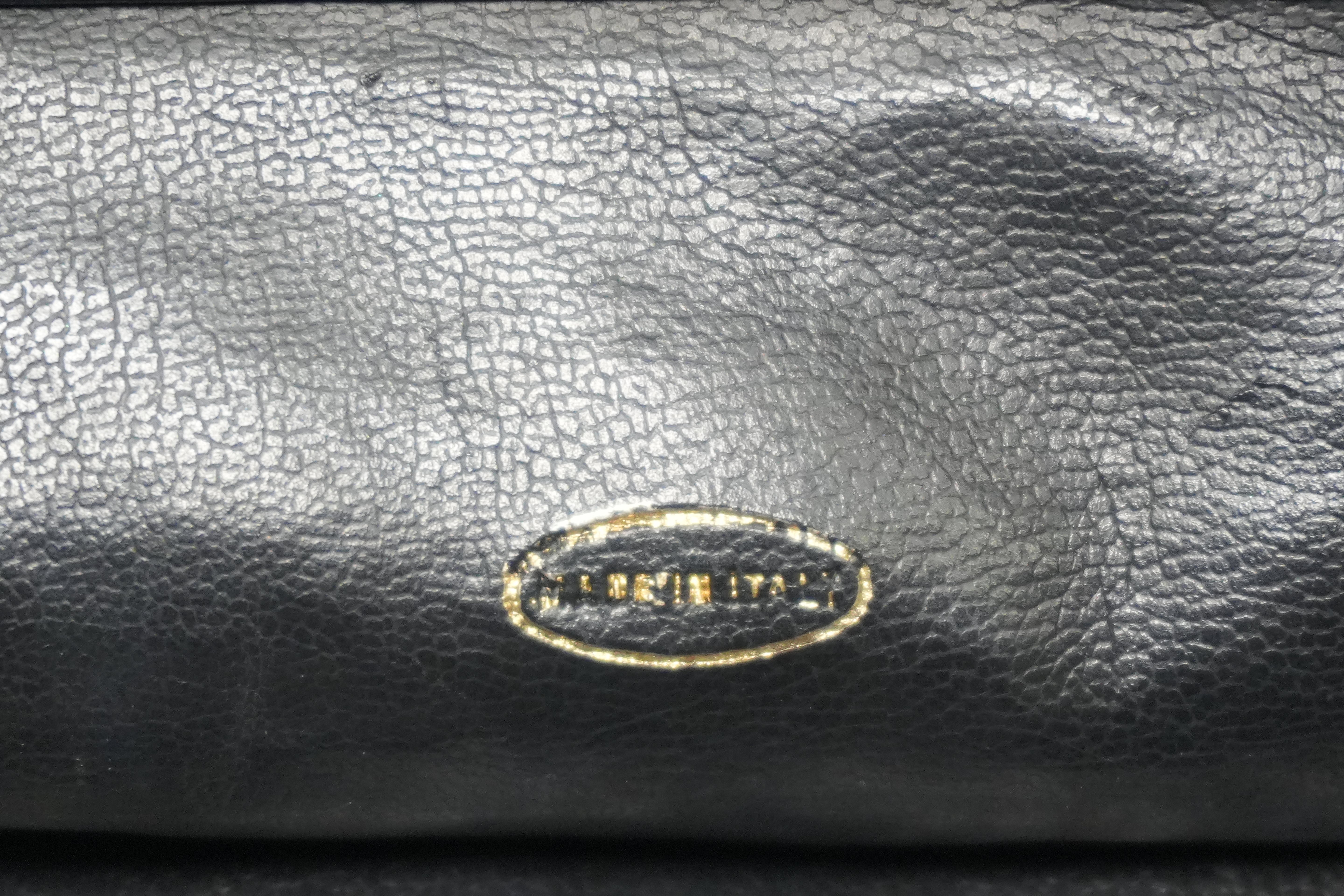 Pre-owned Chanel Lambskin Leather Huge Chain Tote Bag Black
