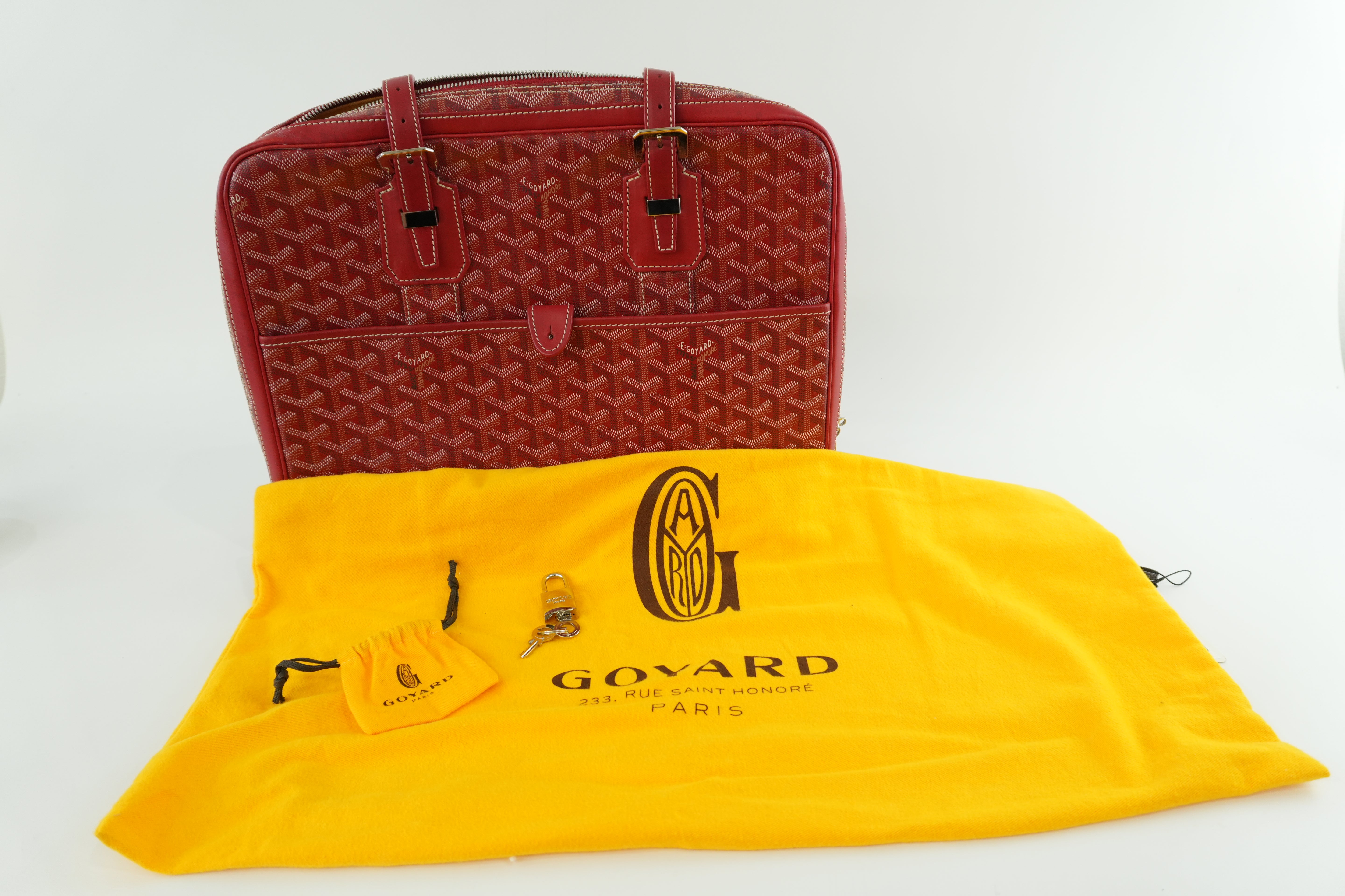 Goyard Briefcase Red Used