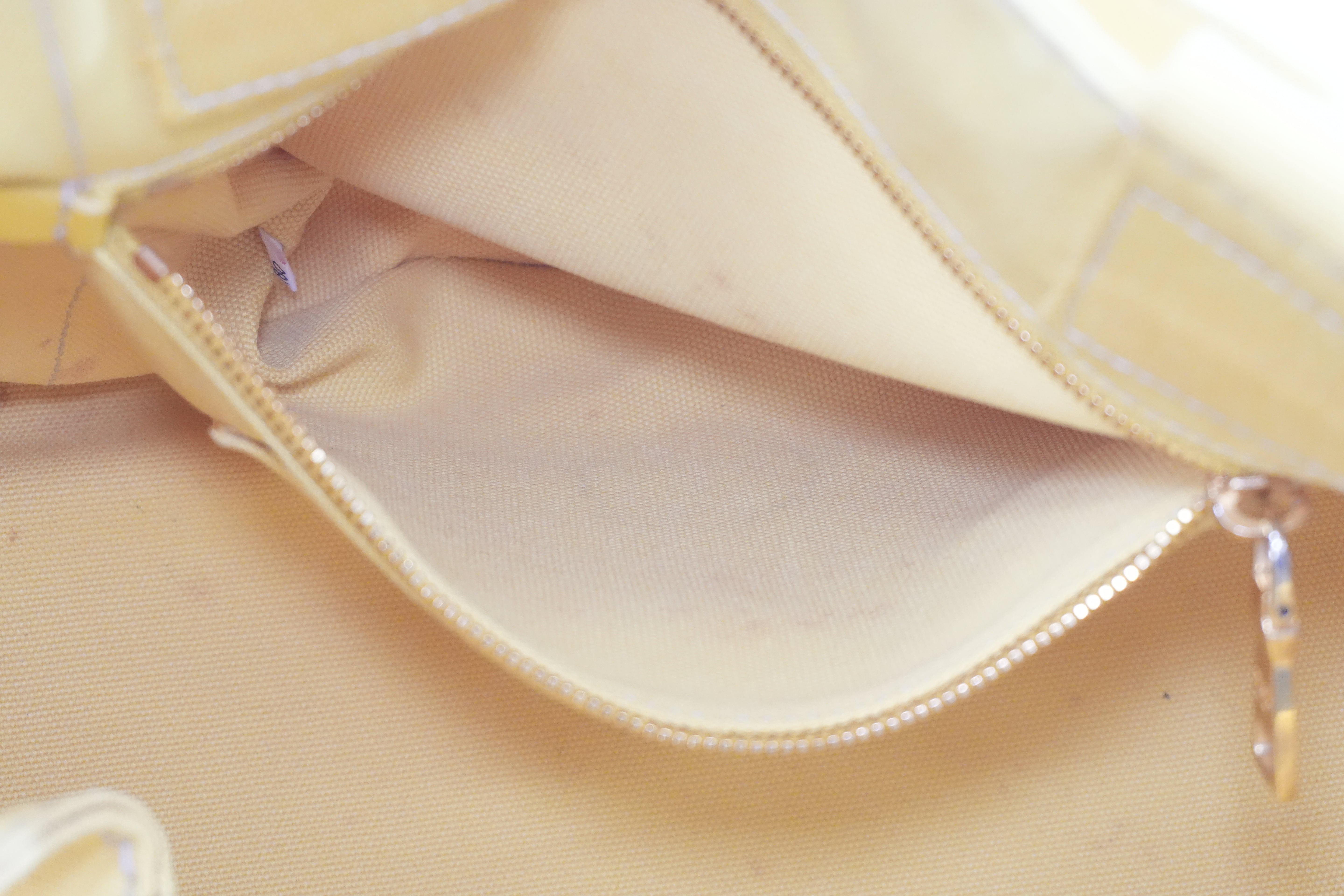 Pre-owned Prada Canapa Two Way Shoulder Bag Yellow