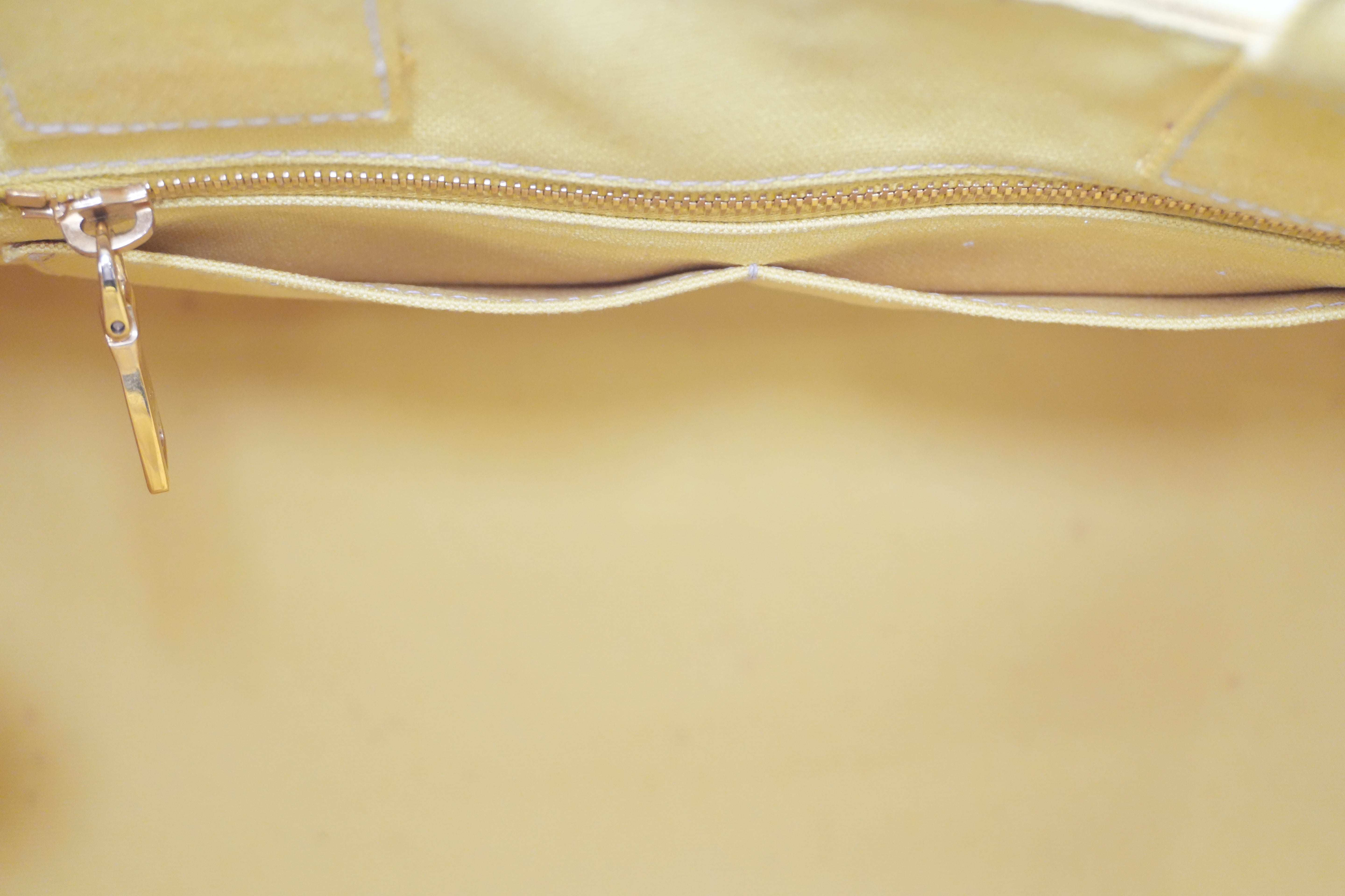 Pre-owned Prada Canapa Two Way Shoulder Bag Yellow