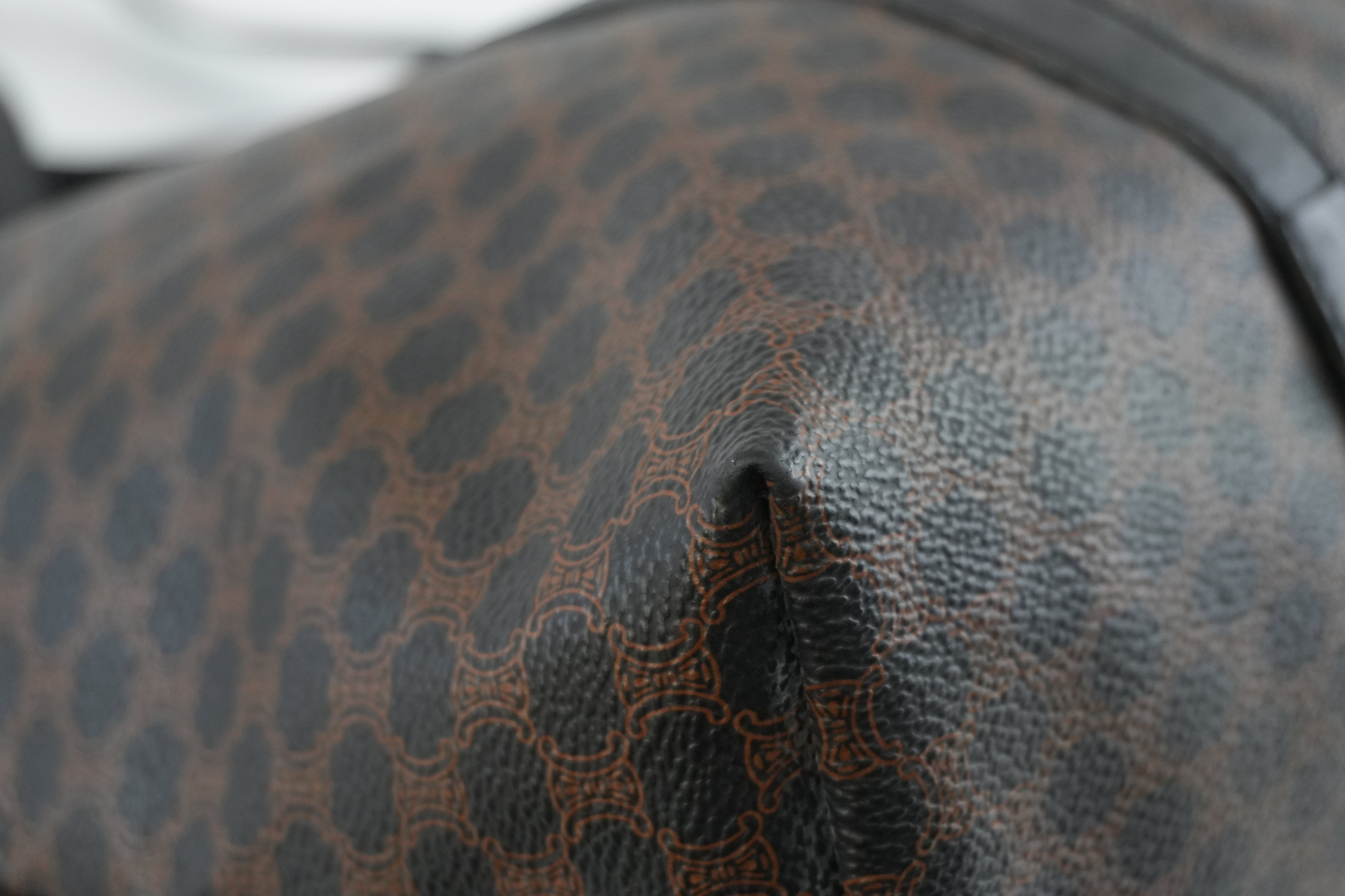 Celine Macadam Tote Bag Black Used