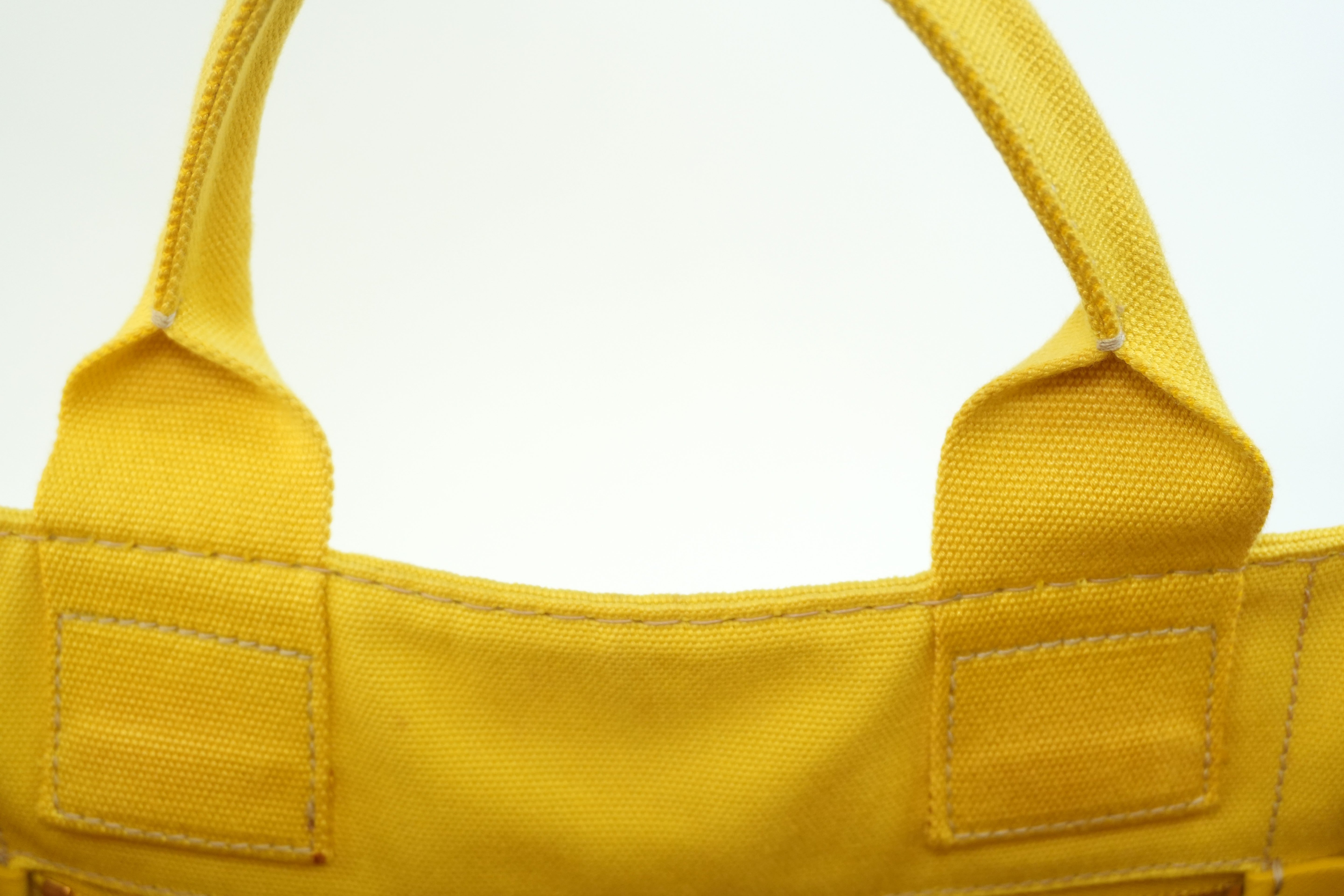 Pre-owned Prada Canapa Two Way Shoulder Bag Yellow
