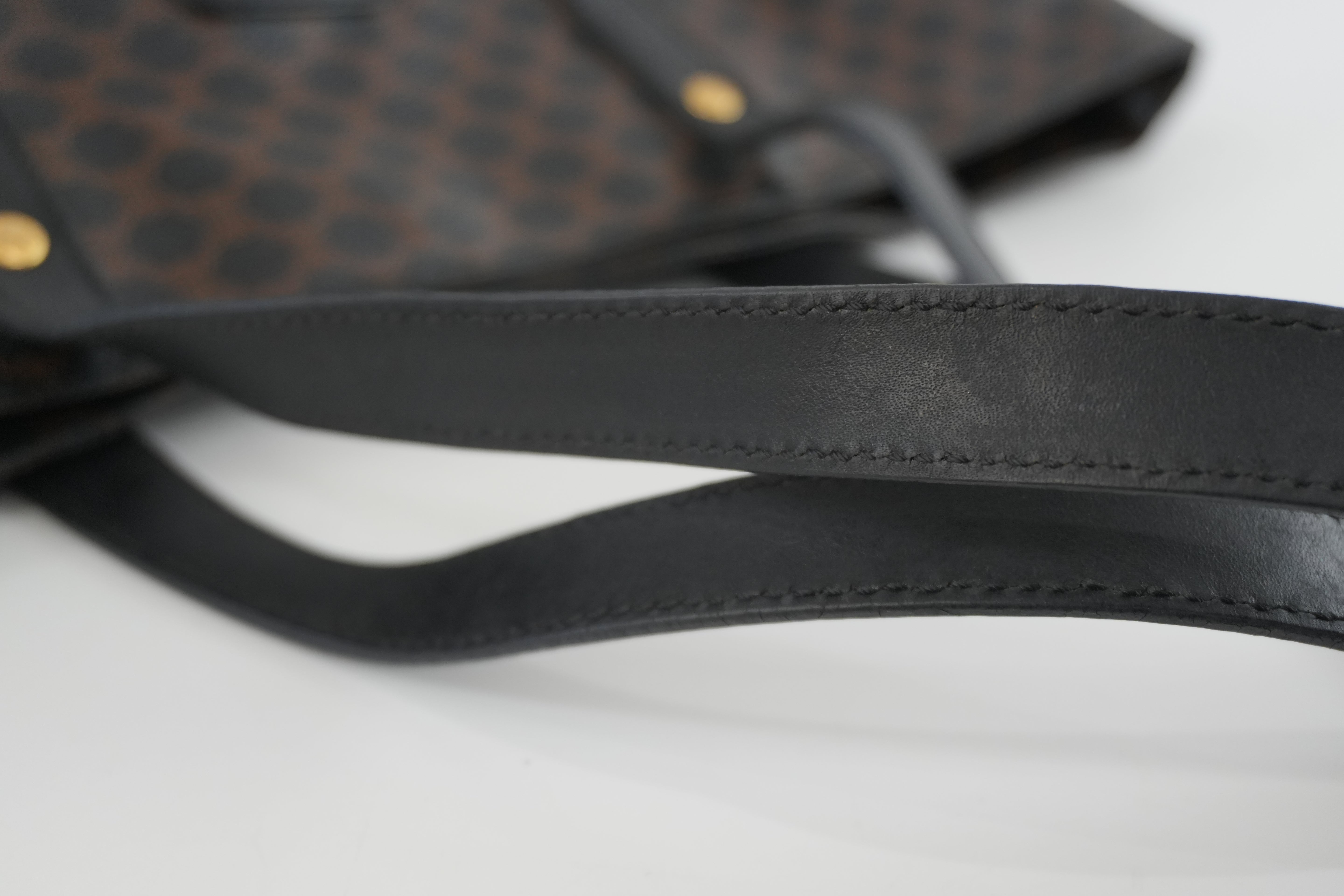 Celine Macadam Tote Bag Black Used