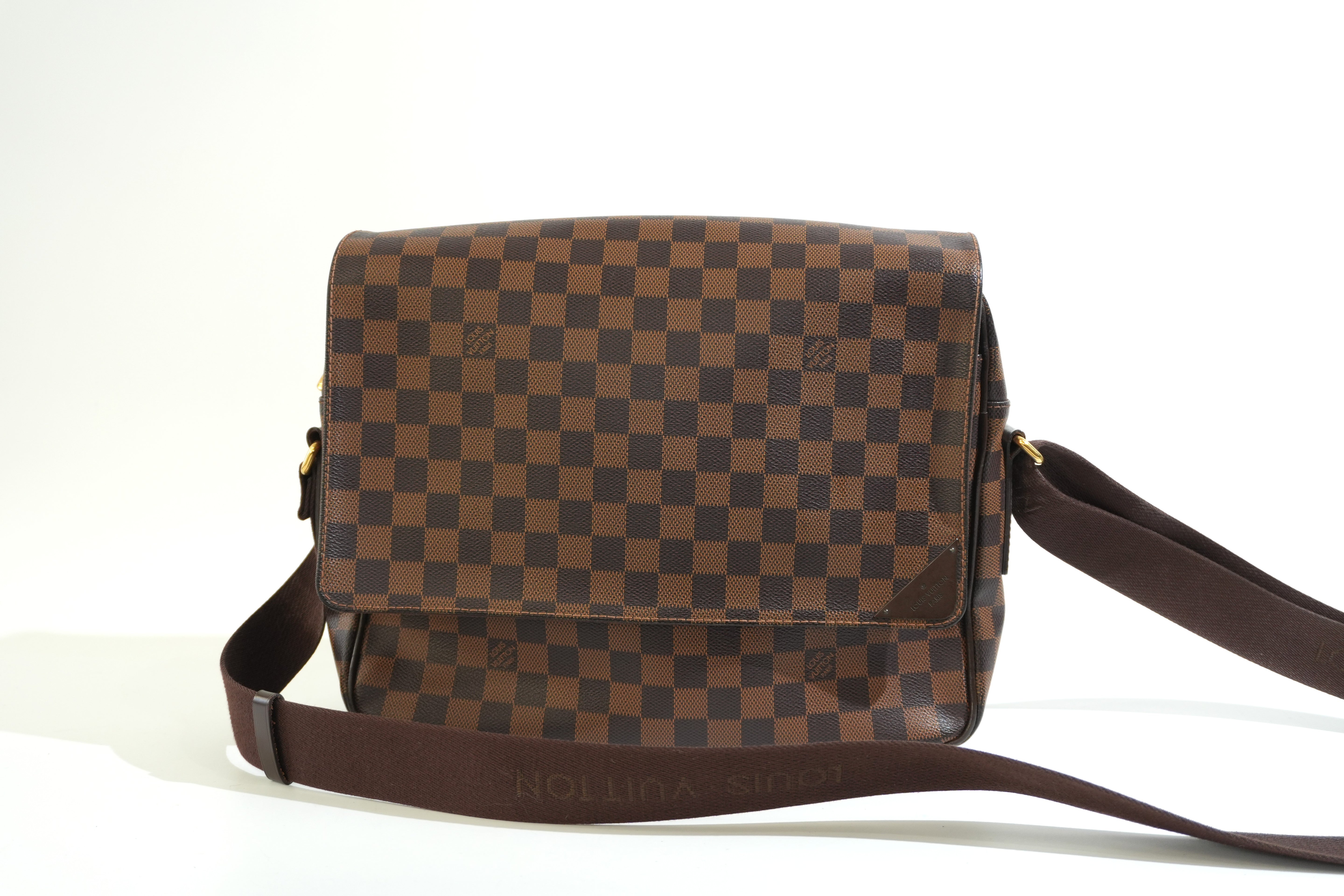 Pre-owned Louis Vuitton Damier Ebene Shelton Messenger Bag
