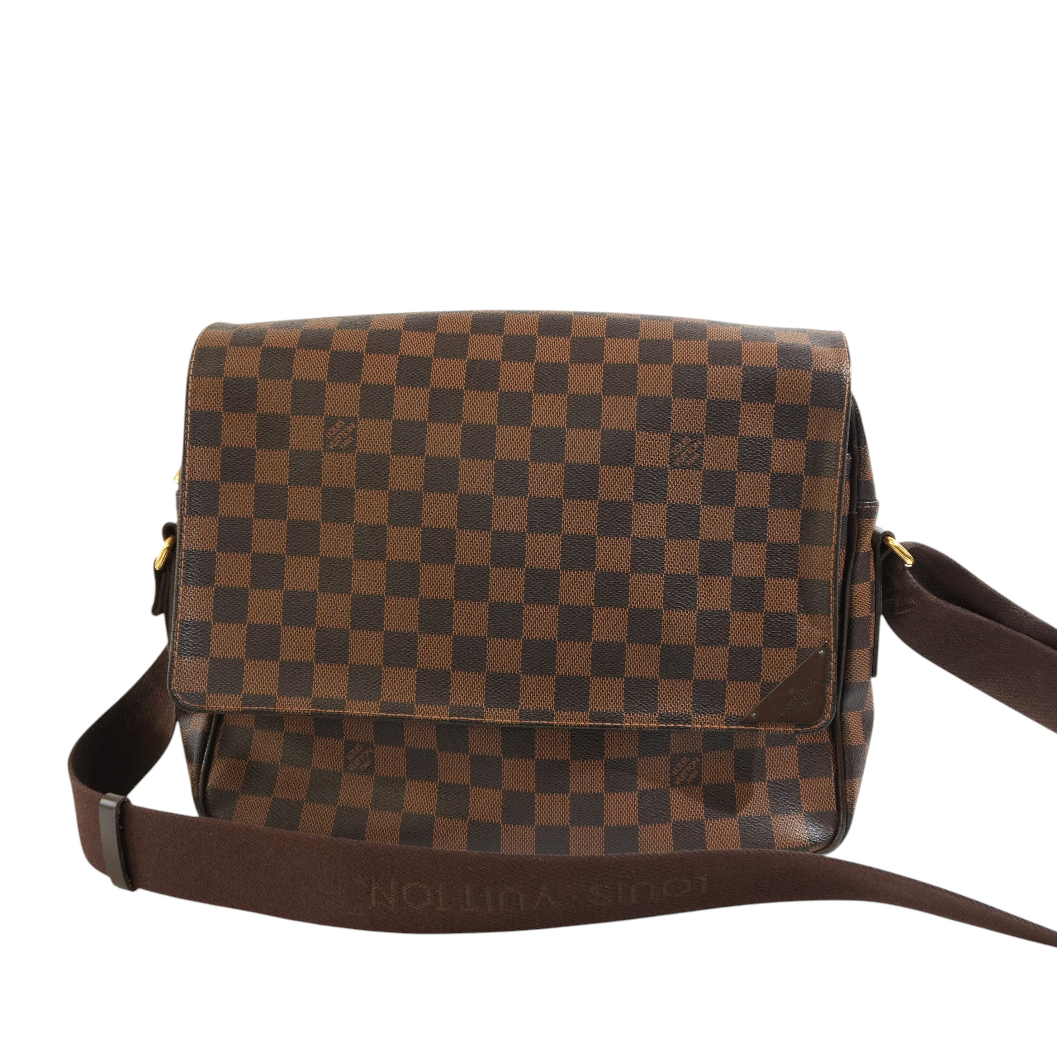 Pre-owned Louis Vuitton Damier Ebene Shelton Messenger Bag