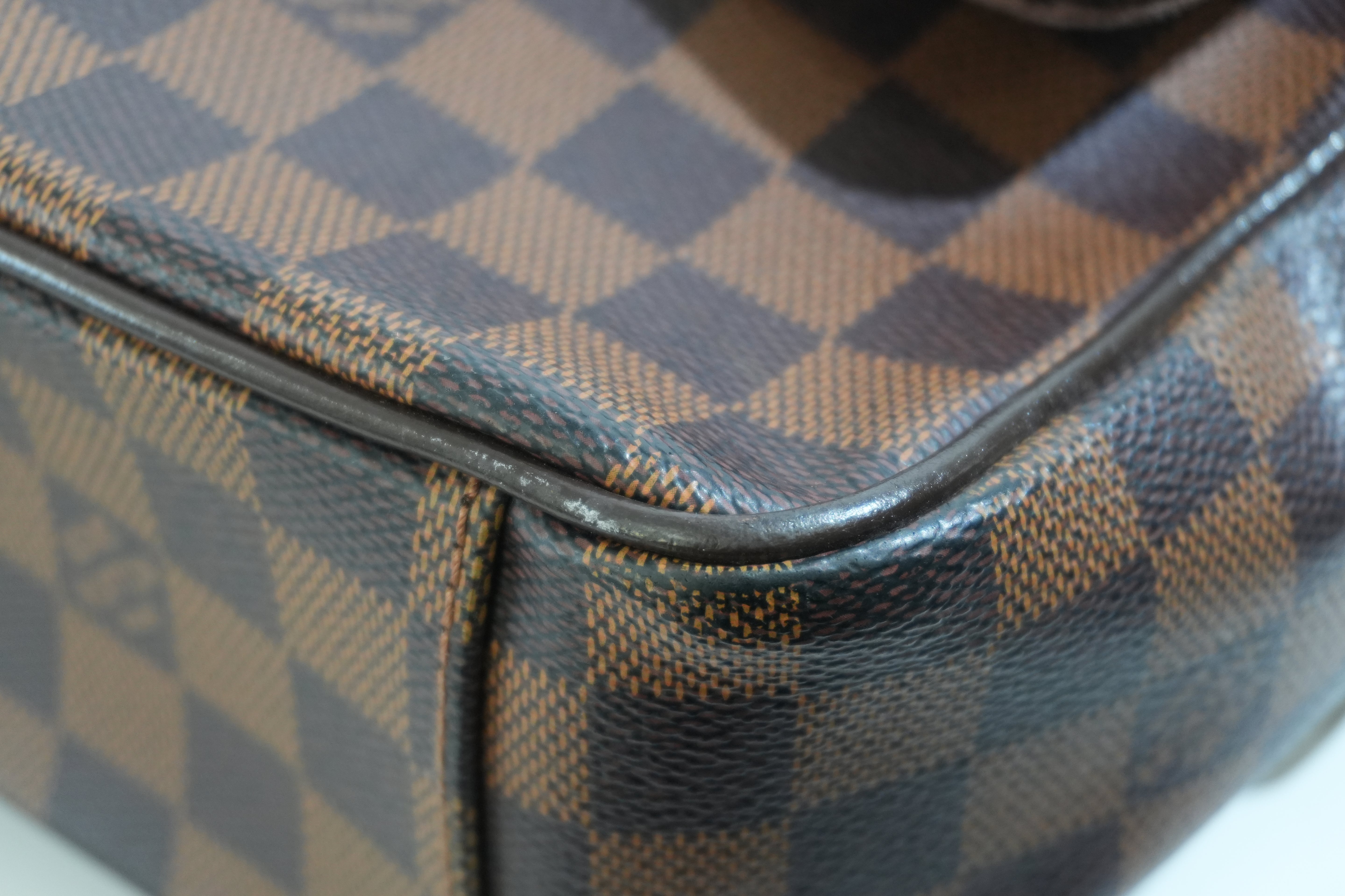 Pre-owned Louis Vuitton Damier Ebene Shelton Messenger Bag