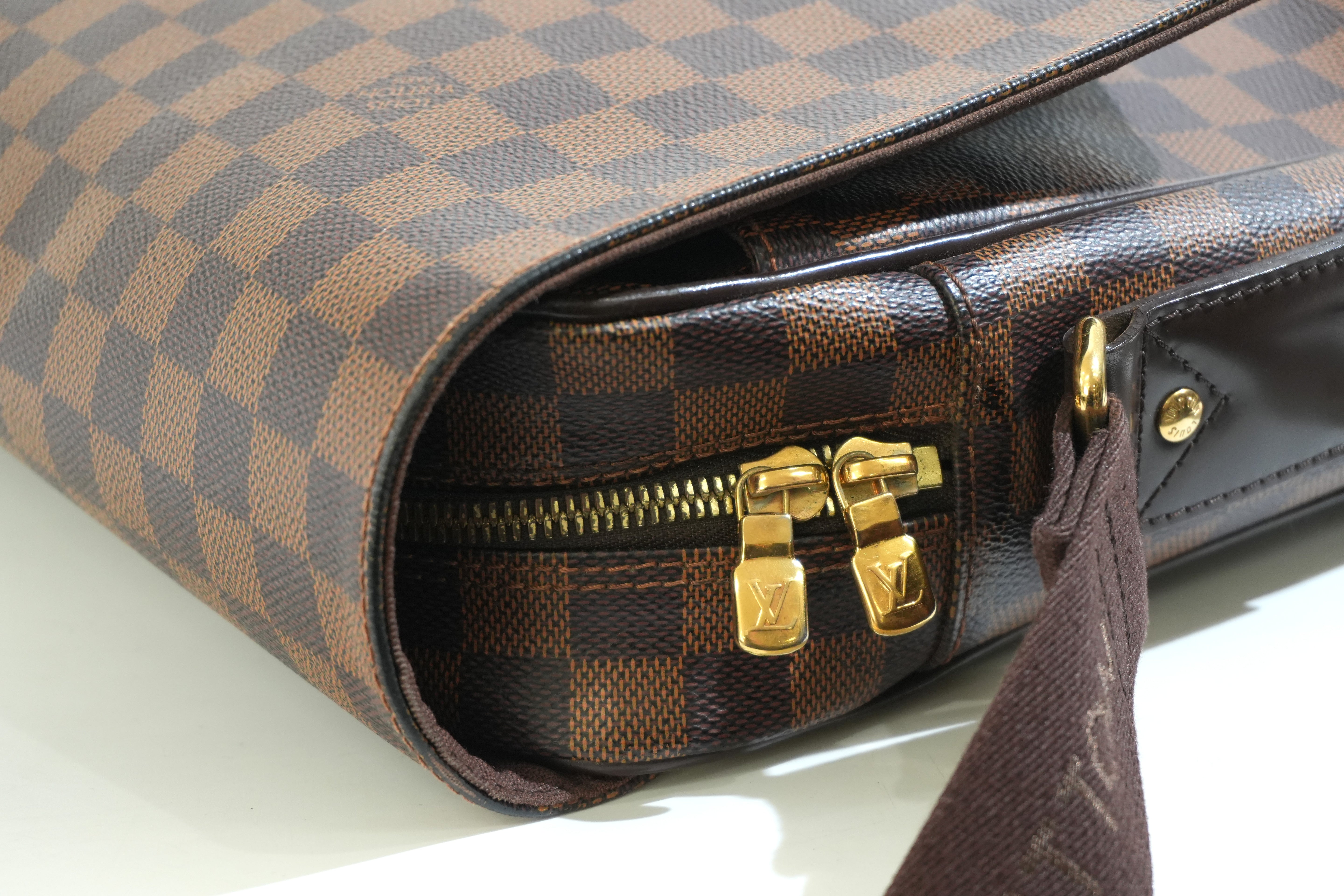 Pre-owned Louis Vuitton Damier Ebene Shelton Messenger Bag