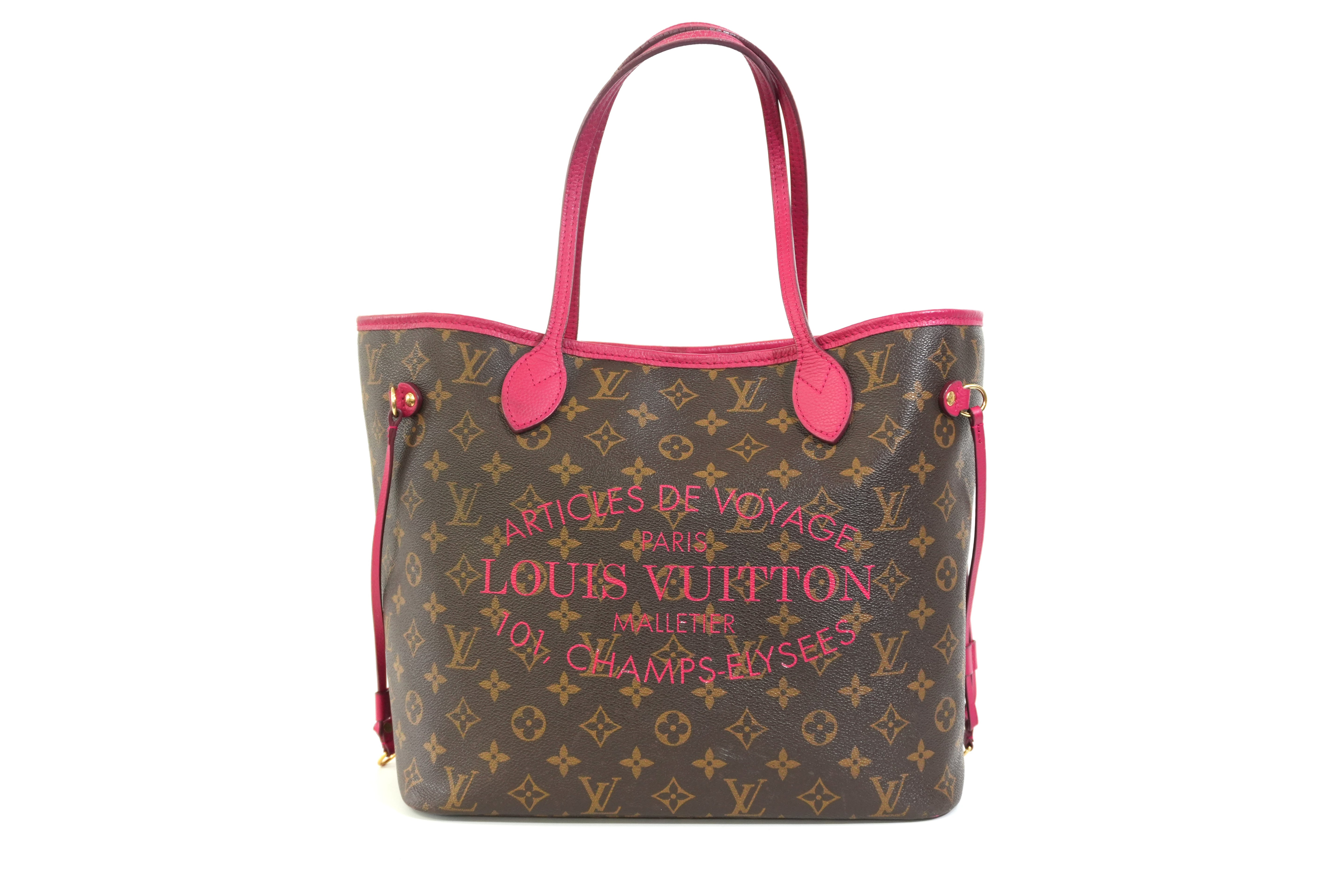 Pre-owned Louis Vuitton Monogram Limited Edition Neverfull MM Articles DE Voyage
