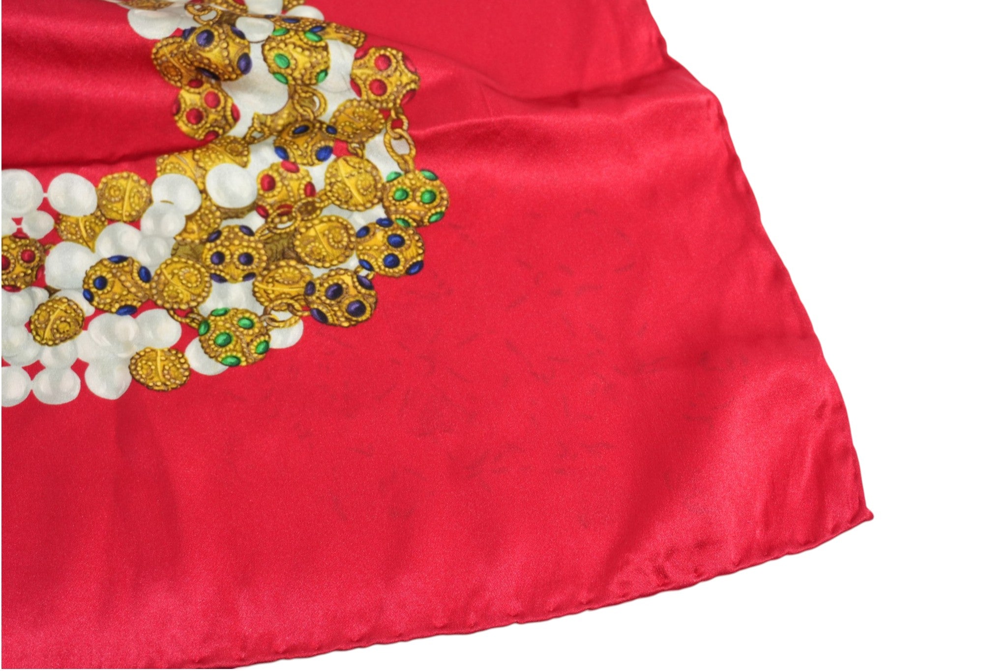Pre-owned Chanel Silk Scarf Red
