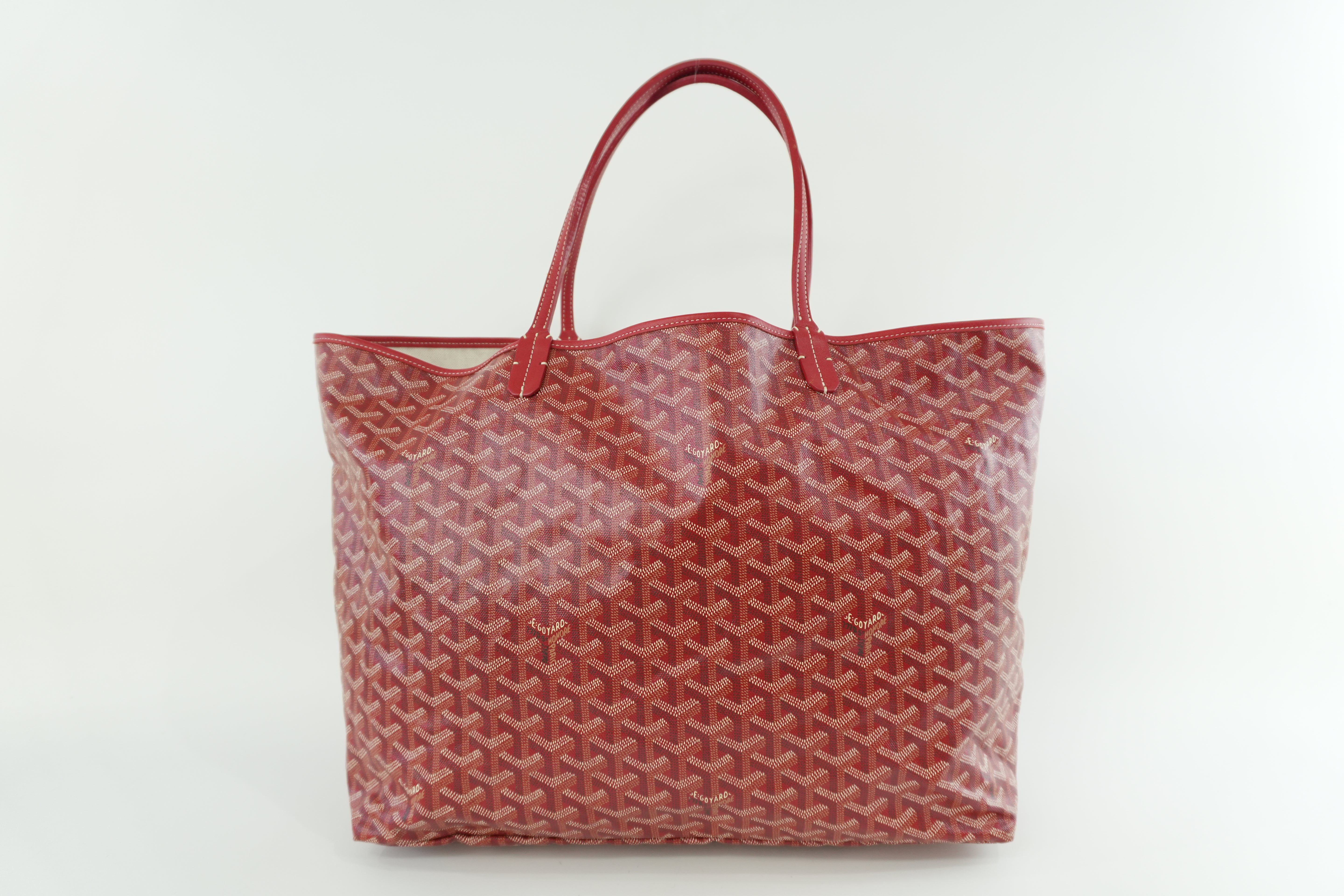 Pre-owned Goyard PVC Saint Louis GM Red
