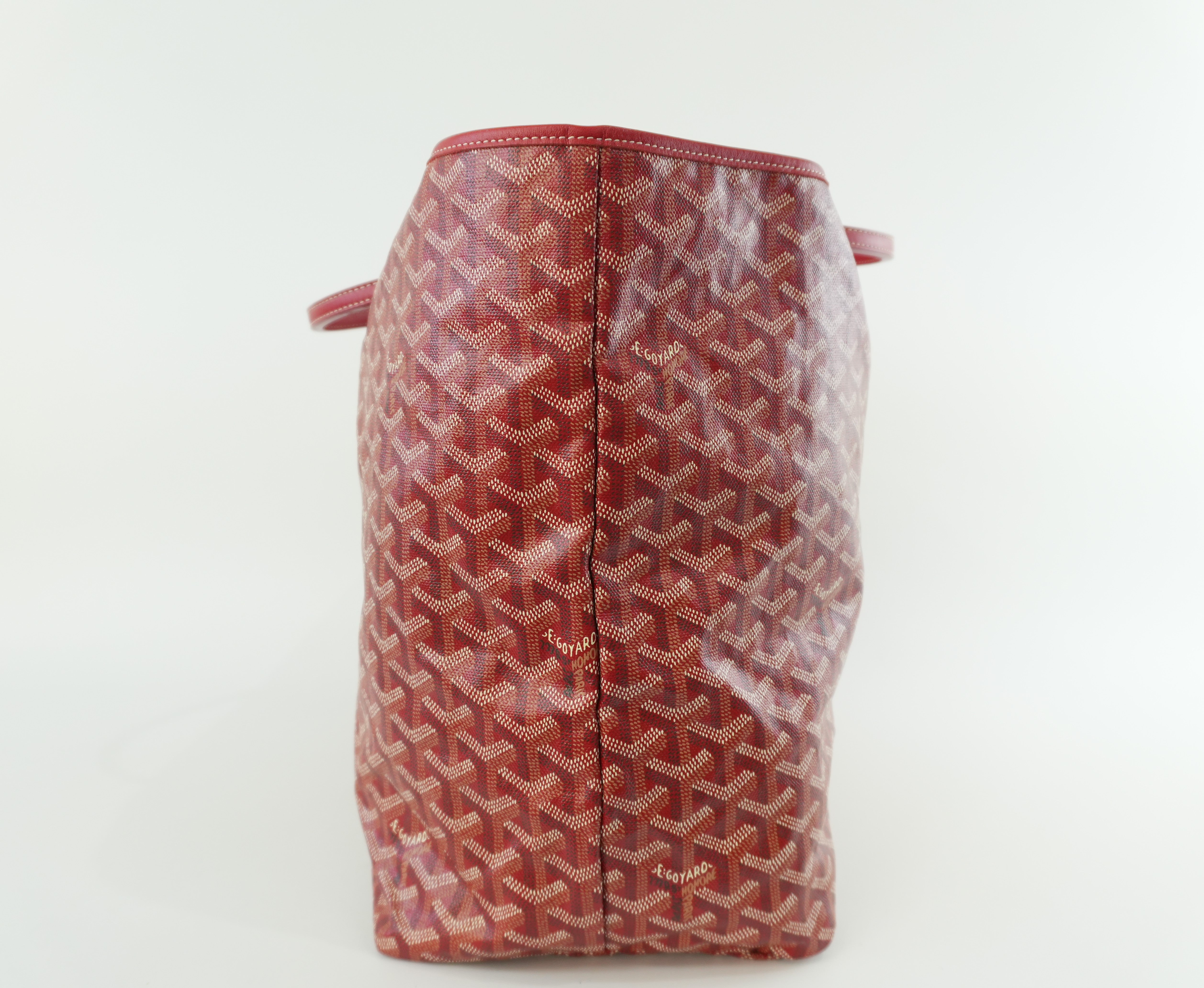 Pre-owned Goyard PVC Saint Louis GM Red