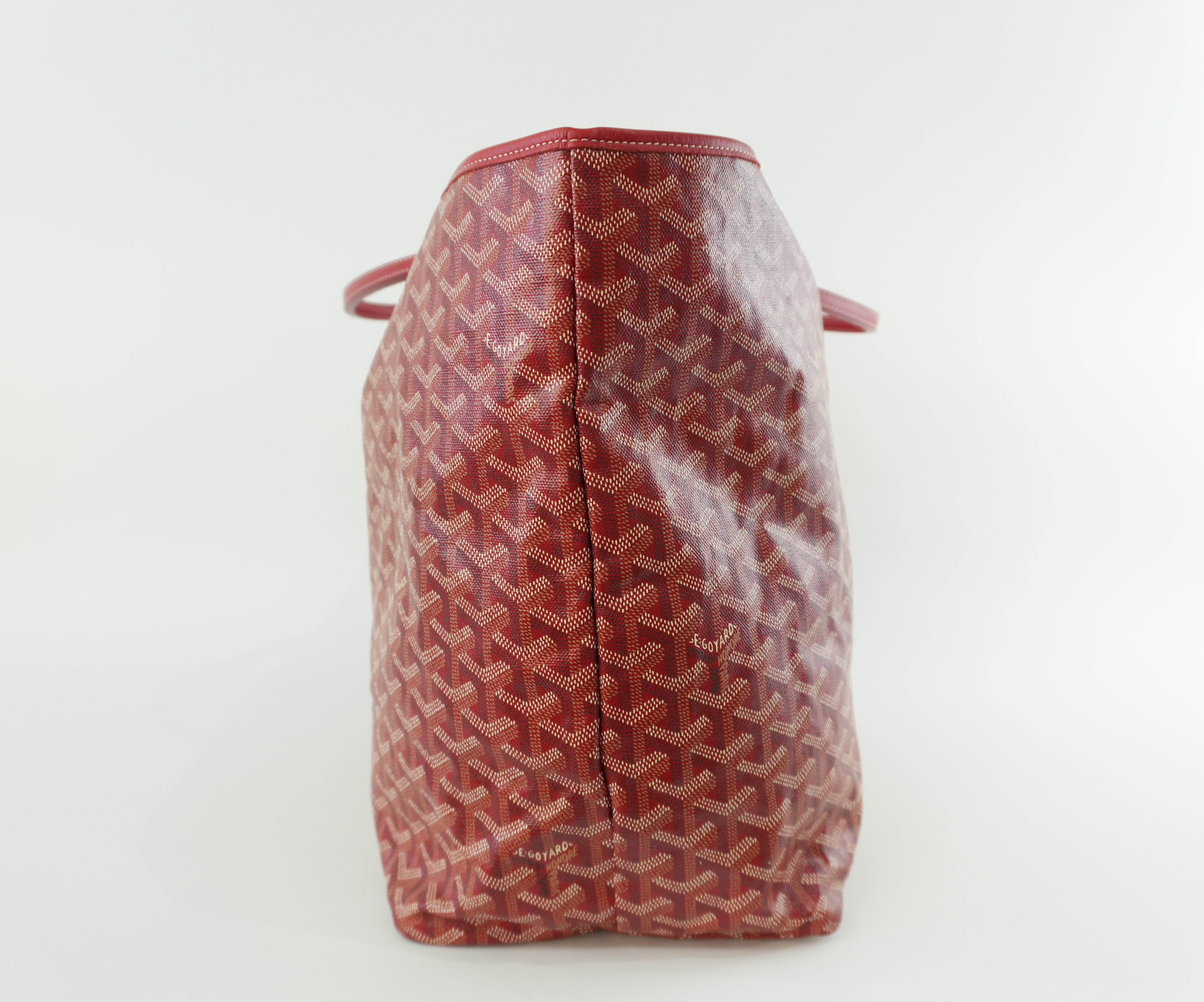 Pre-owned Goyard PVC Saint Louis GM Red