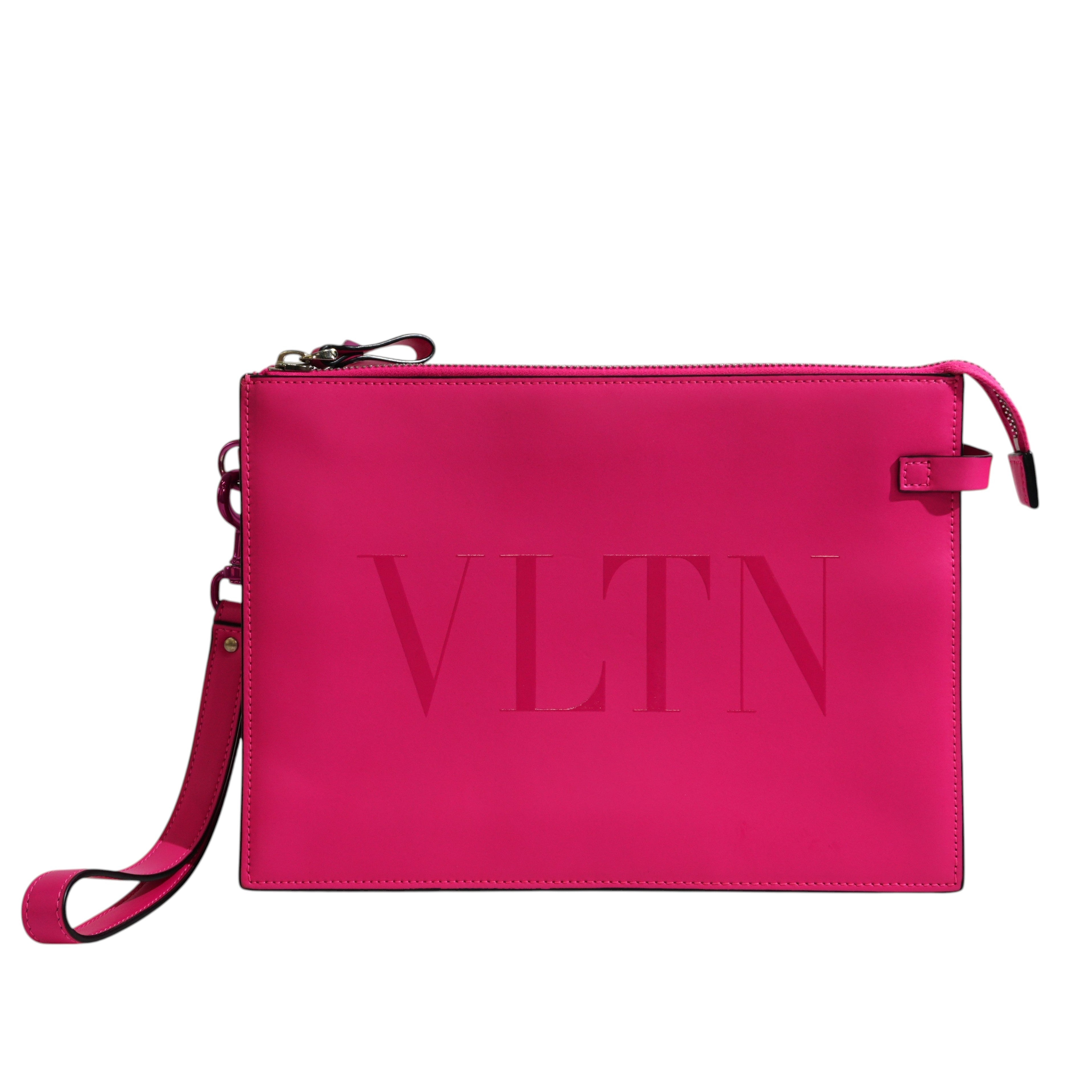 Pre-owned Valentino Wrist Clutch Bag Pink