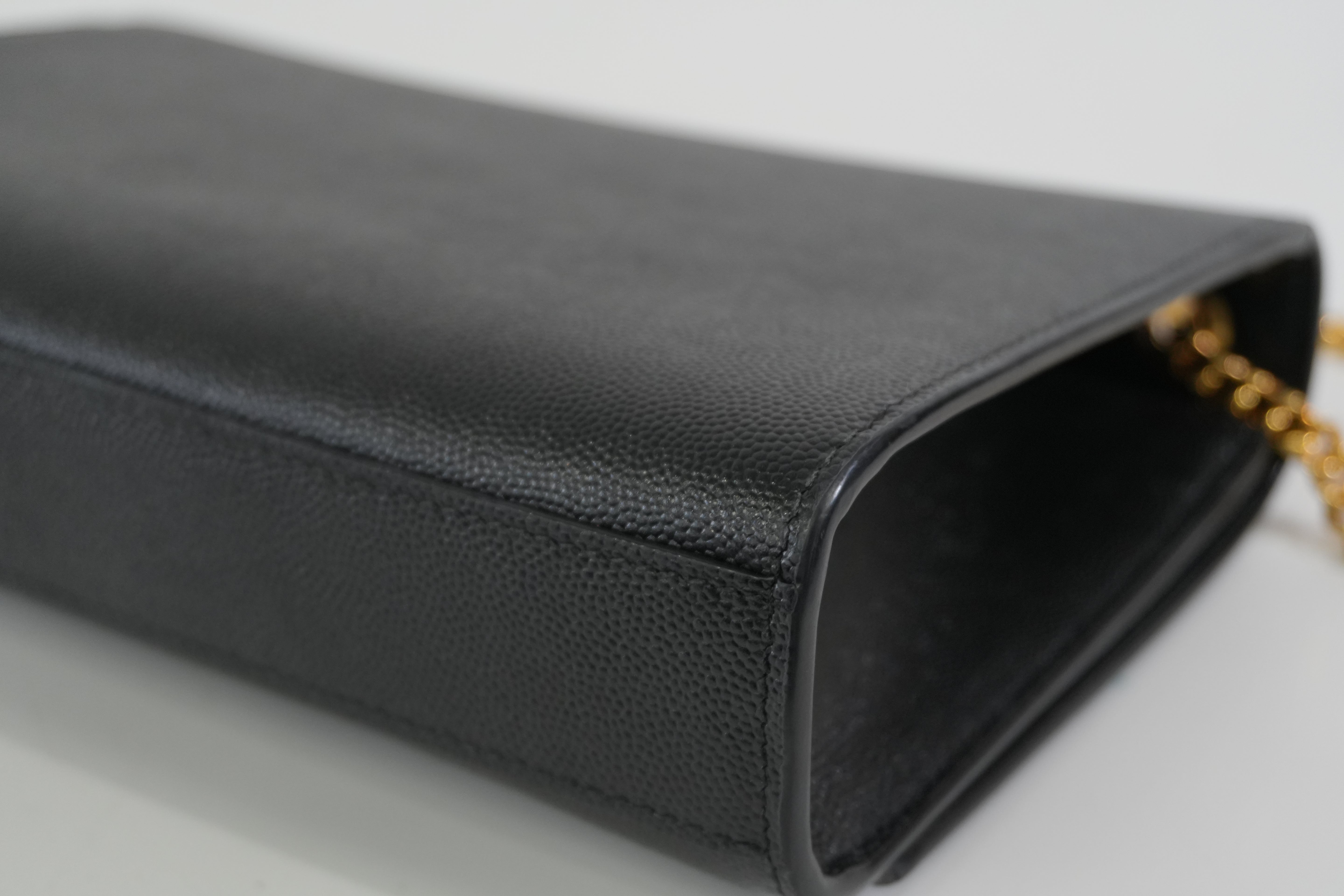 Pre-owned Saint Laurent Kate Chain Shoulder Bag Black