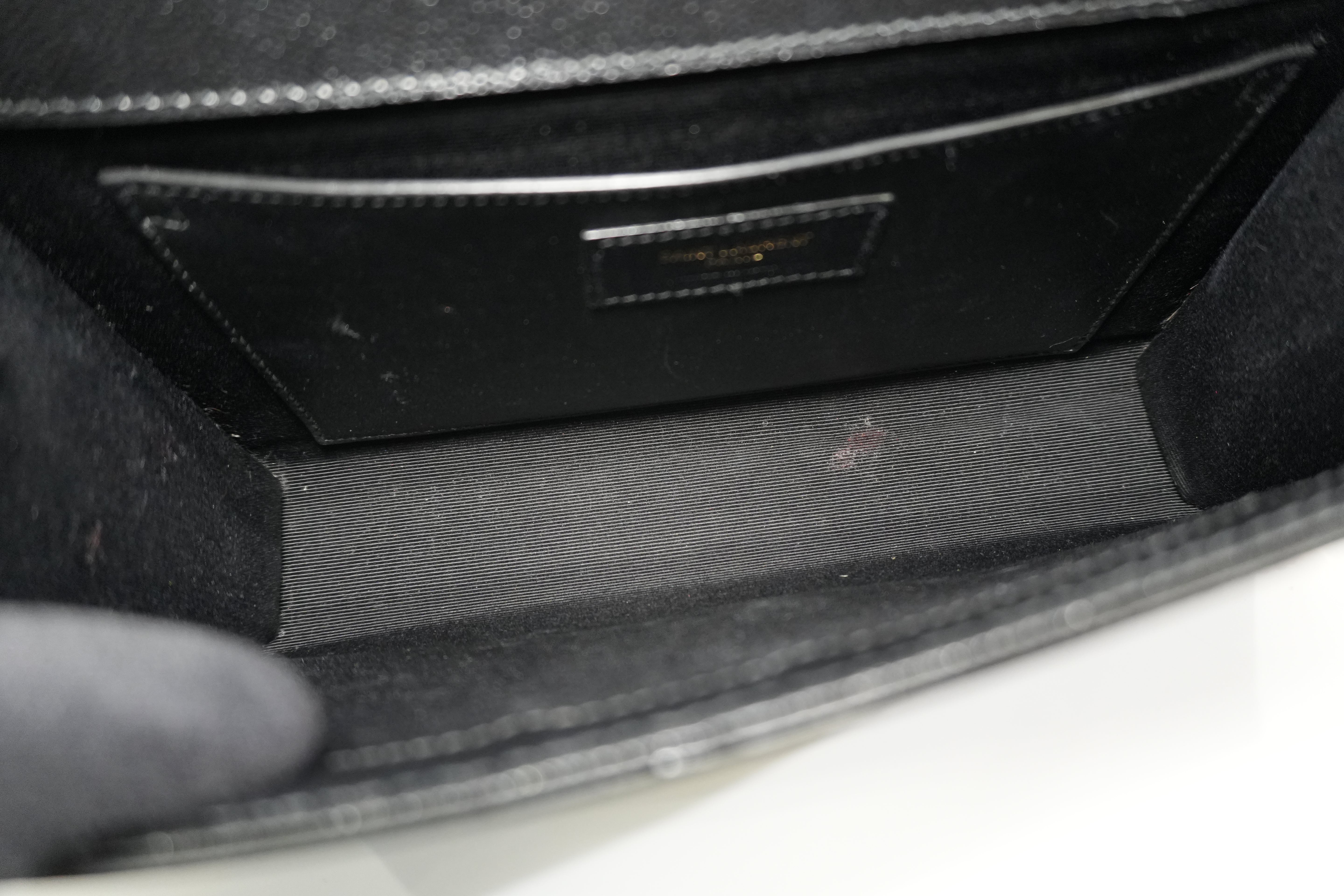 Pre-owned Saint Laurent Kate Chain Shoulder Bag Black