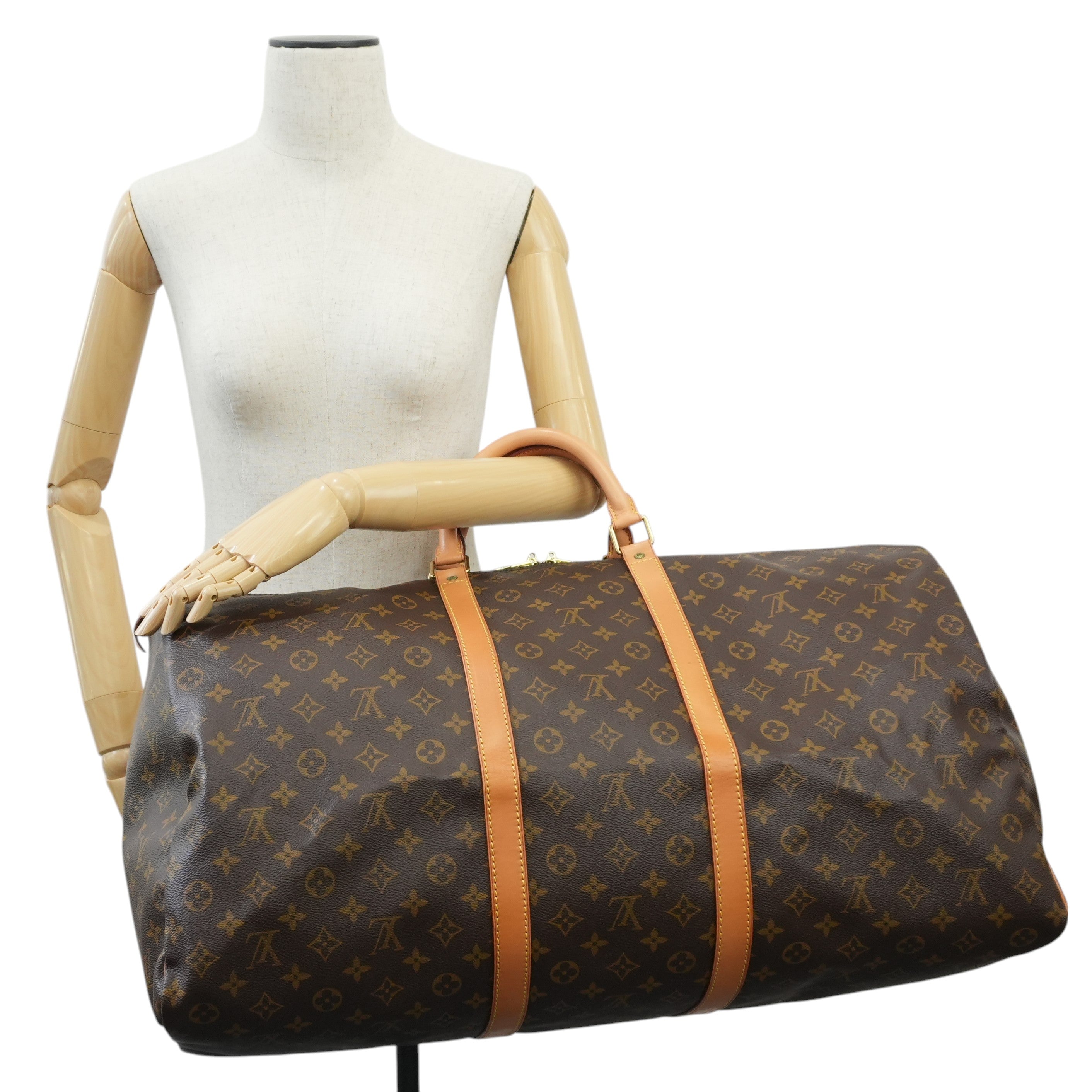 Pre-owned Louis Vuitton Monogram Keepall 60 Duffle Bag
