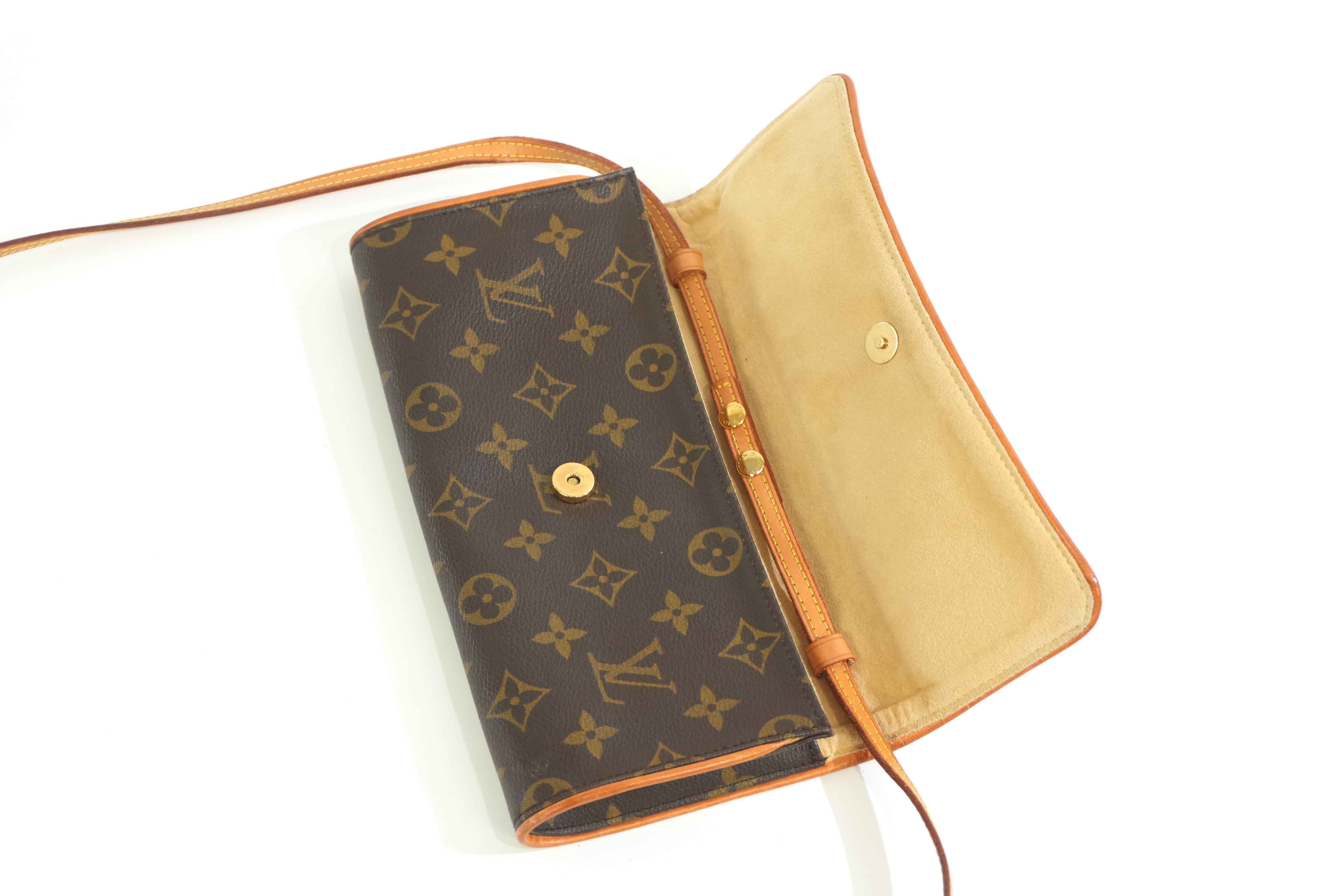 Pre-owned Louis Vuitton Monogram Twin Pochette GM Shoulder Pouch