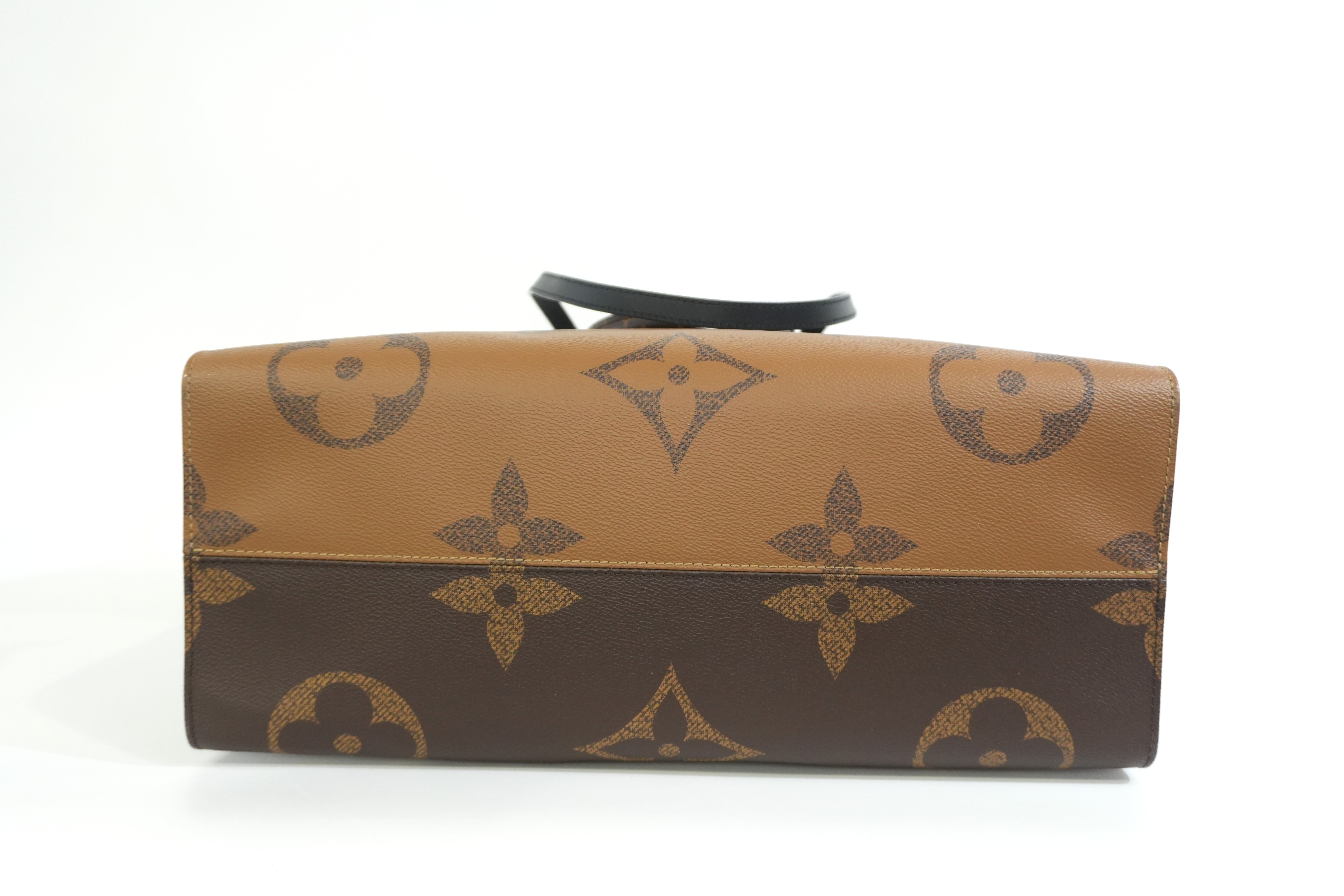 Pre-owned Louis Vuitton Reverse Monogram On the Go GM Tote Bag